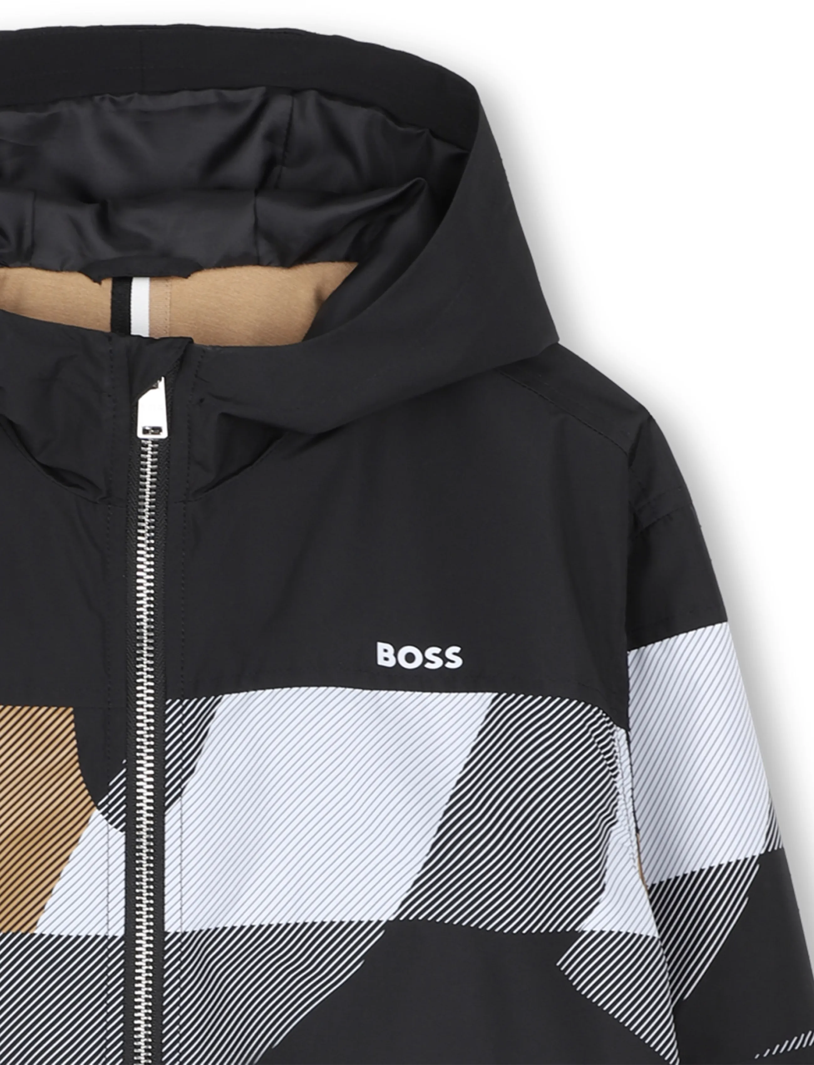 BOSS - HOODED JACKET - windjacken - black - 3