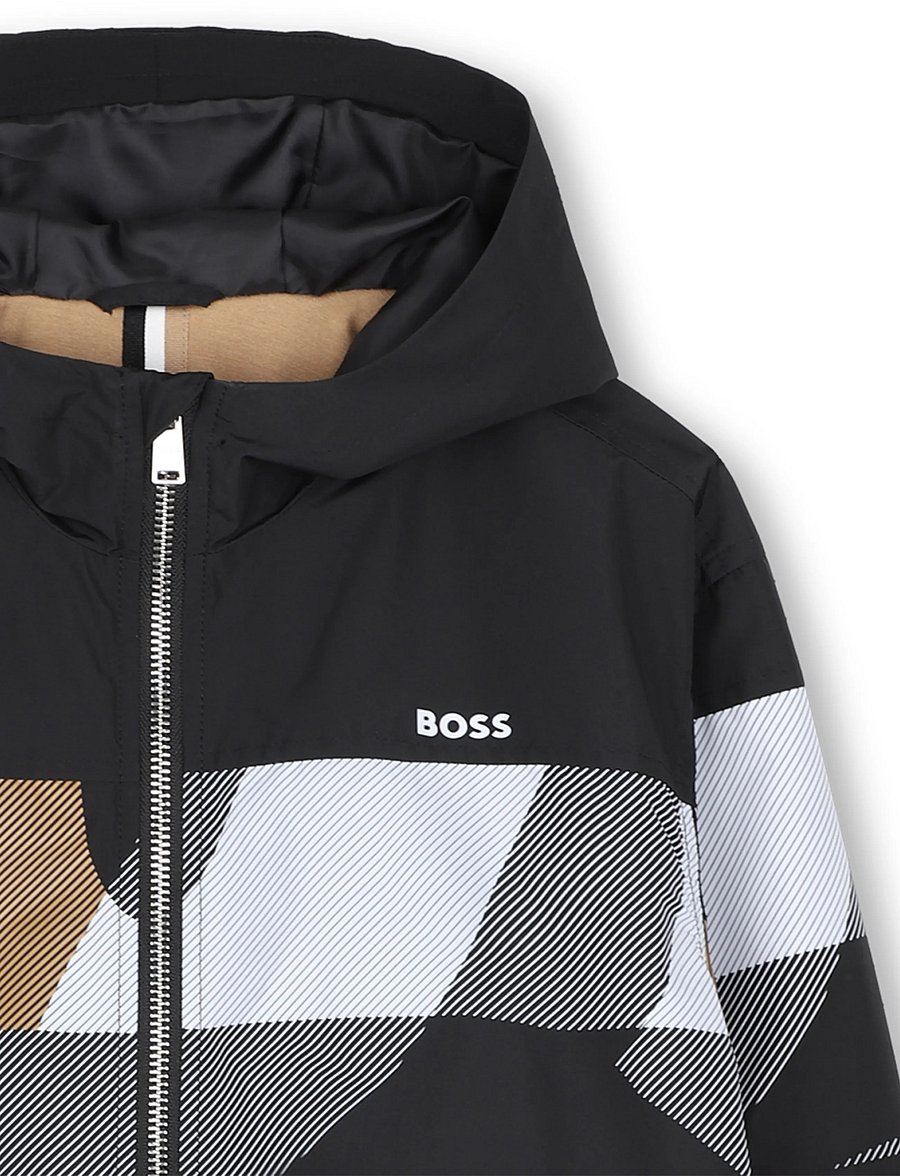 BOSS - HOODED JACKET - windjacken - black - 3
