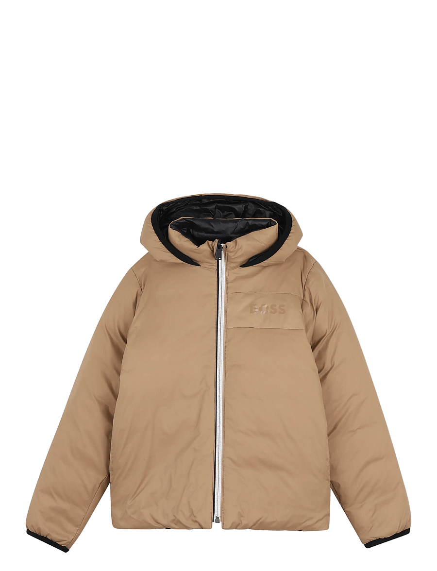BOSS - REVERSIBLE PUFFER JACKET - soojad ja polsterdatud - cookie - 0