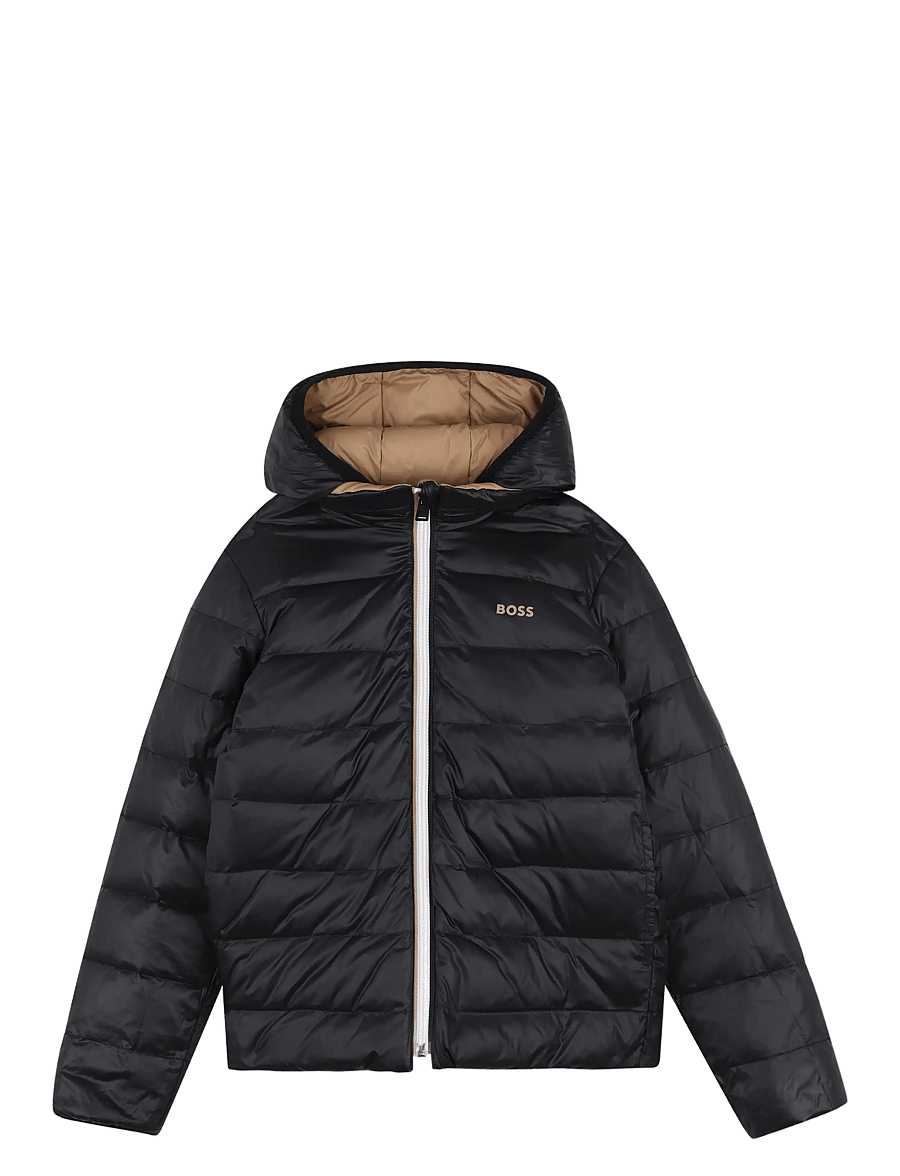BOSS - REVERSIBLE PUFFER JACKET - soojad ja polsterdatud - cookie - 2