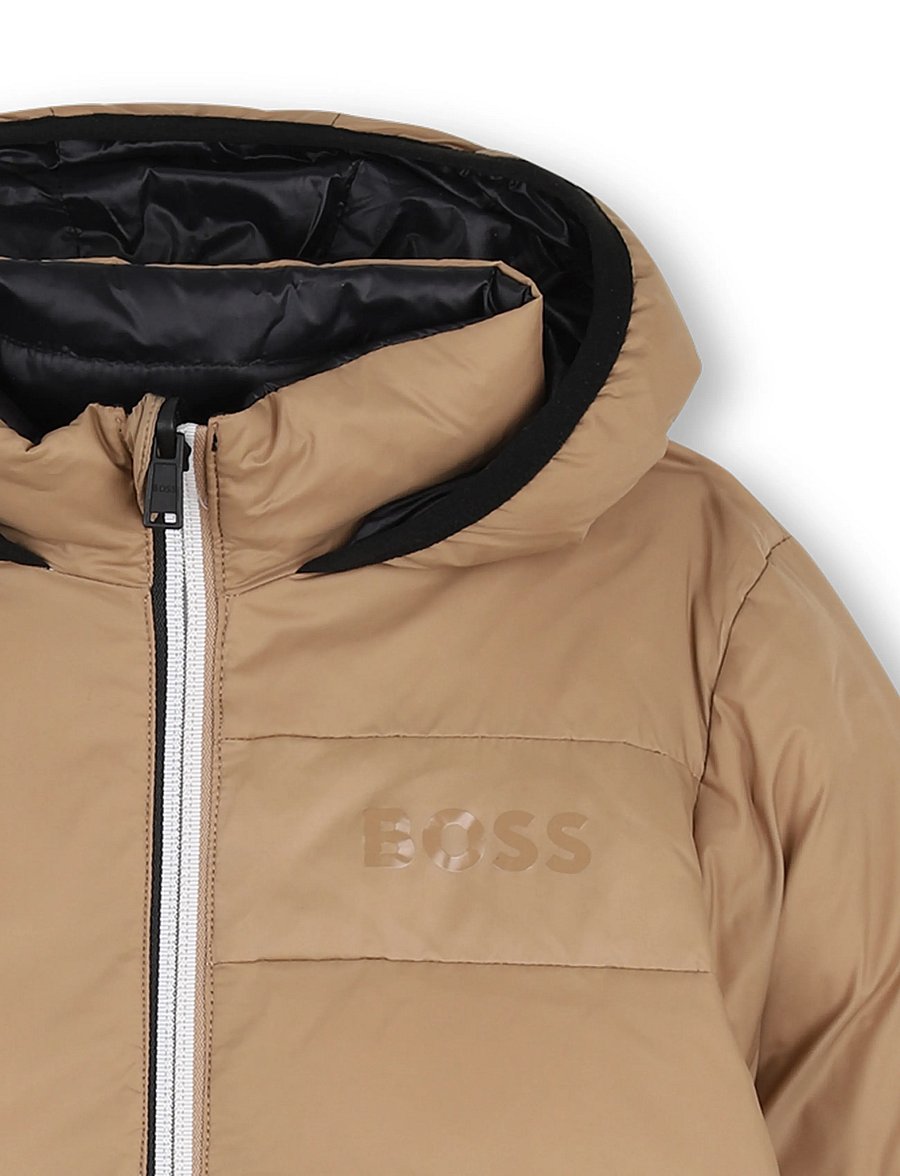 BOSS - REVERSIBLE PUFFER JACKET - soojad ja polsterdatud - cookie - 5