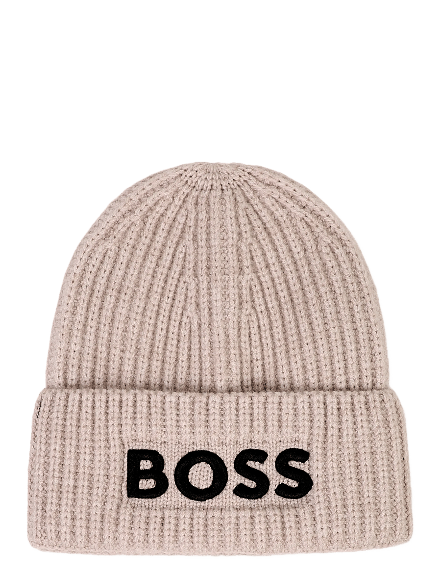 BOSS - PULL ON HAT - wintermützen - off white marl - 1