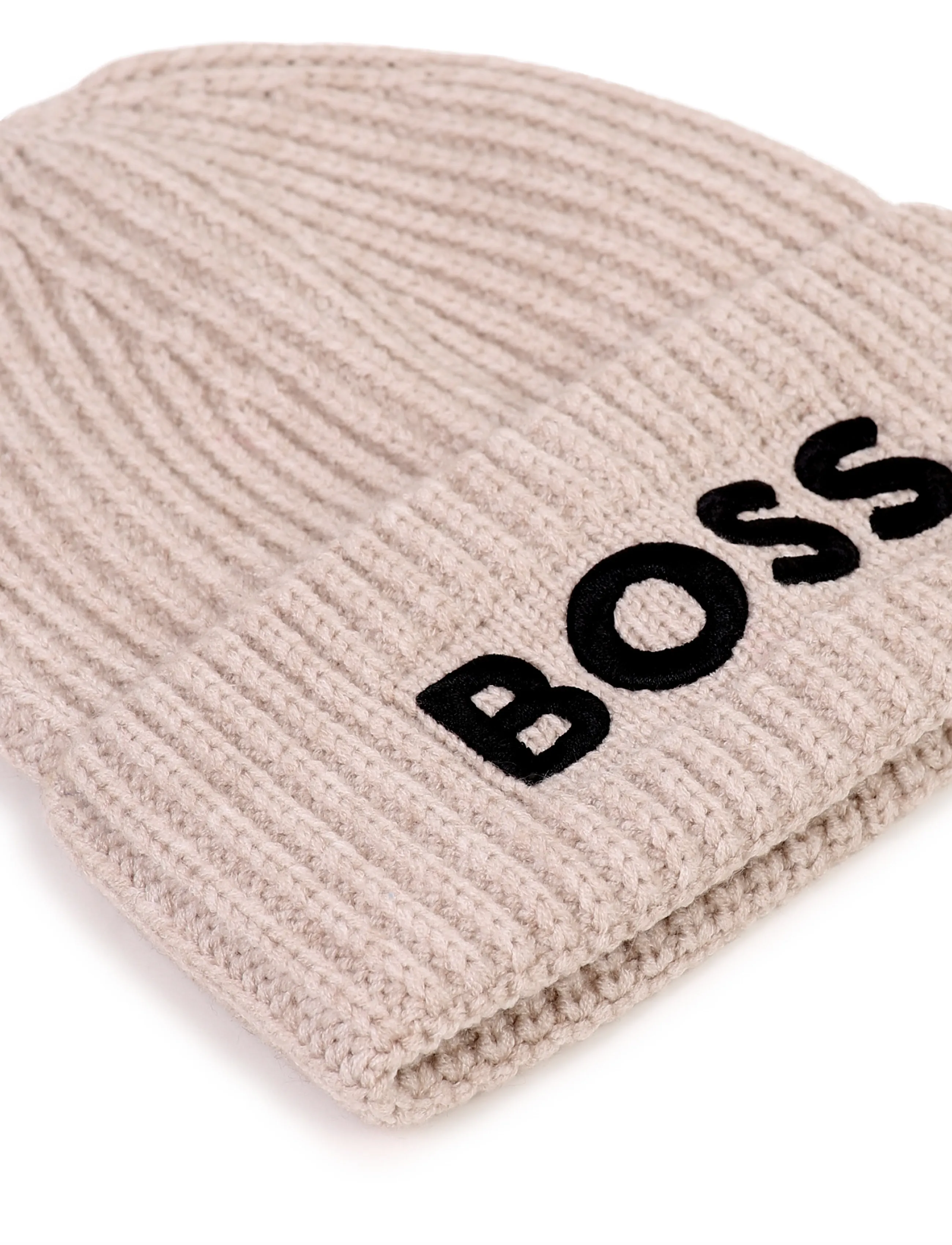 BOSS - PULL ON HAT - wintermützen - off white marl - 3