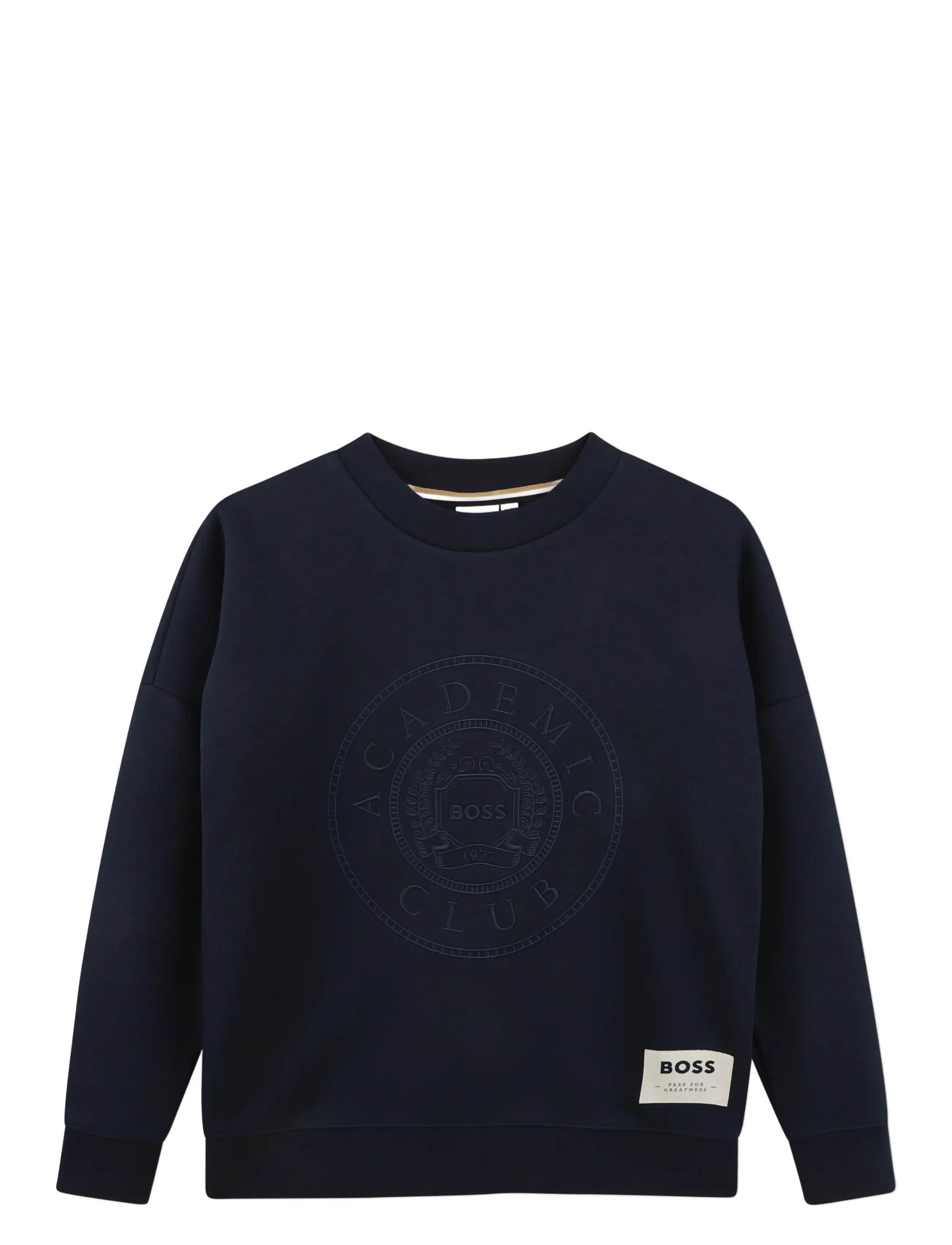 BOSS SWEATSHIRT - Teens 140-176 - NAVY / navy