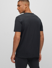 BOSS - Tee Curved - short-sleeved t-shirts - black - 4