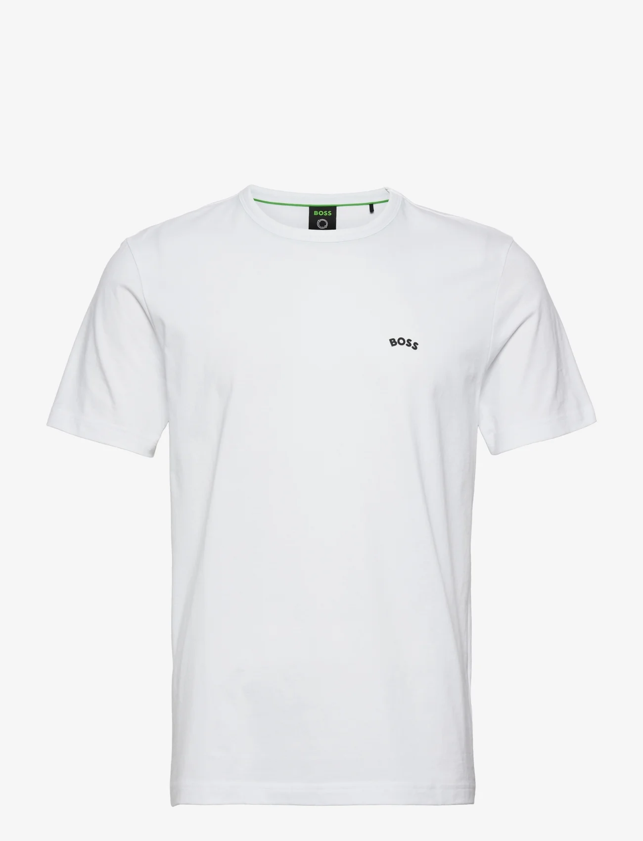 BOSS - Tee Curved - t-shirts - white - 1