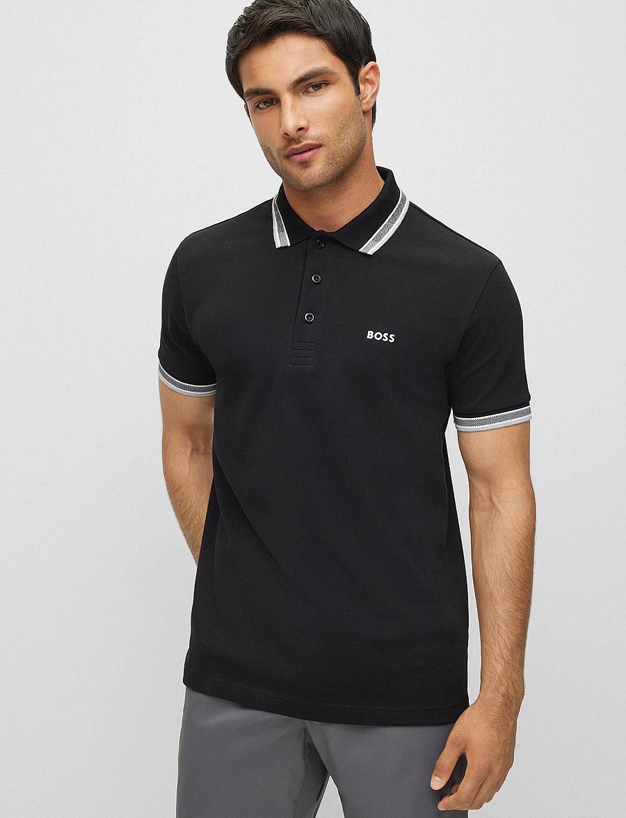 BOSS - Paddy - oberteile & t-shirts - black - 4