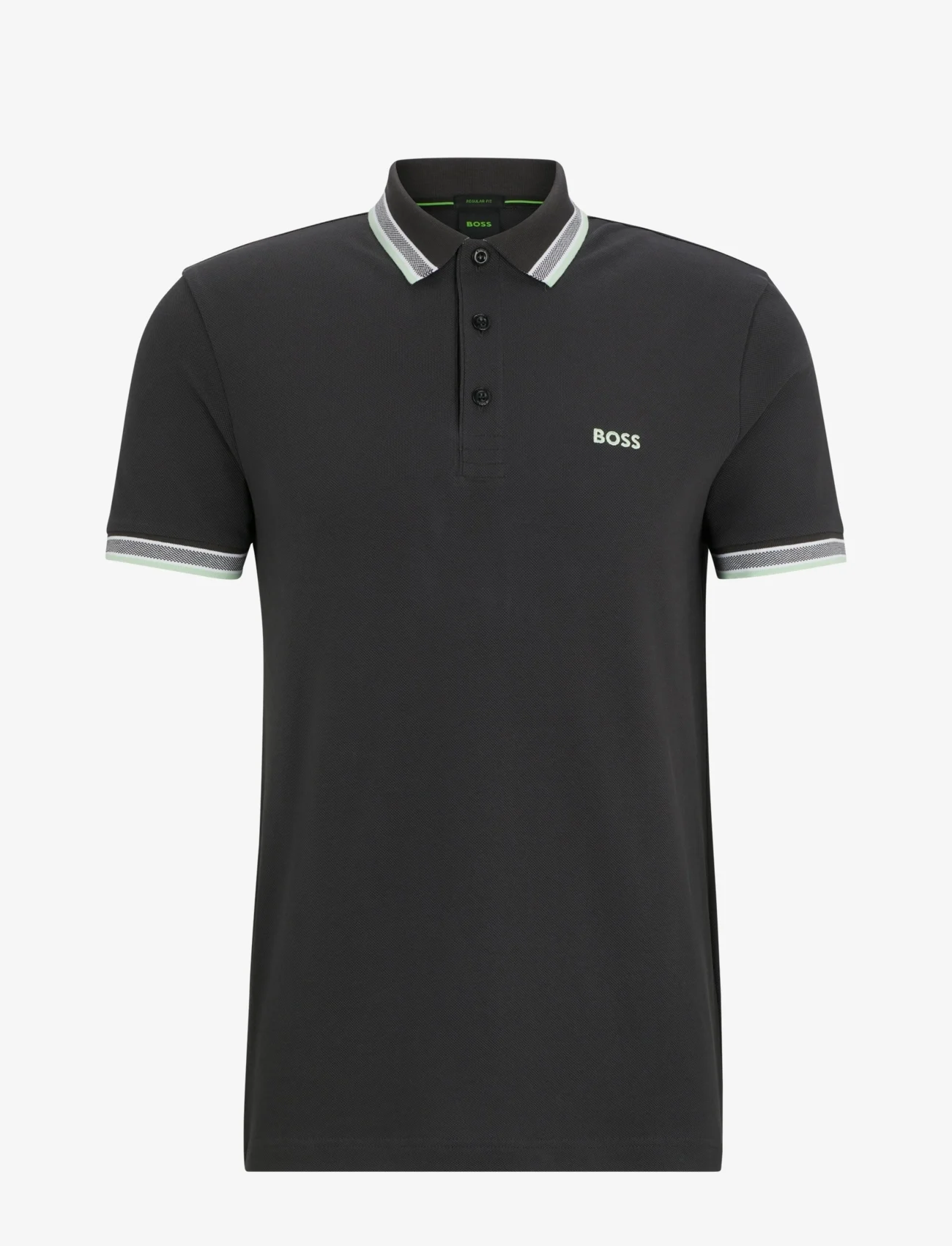 BOSS - Paddy - short-sleeved polos - charcoal - 0