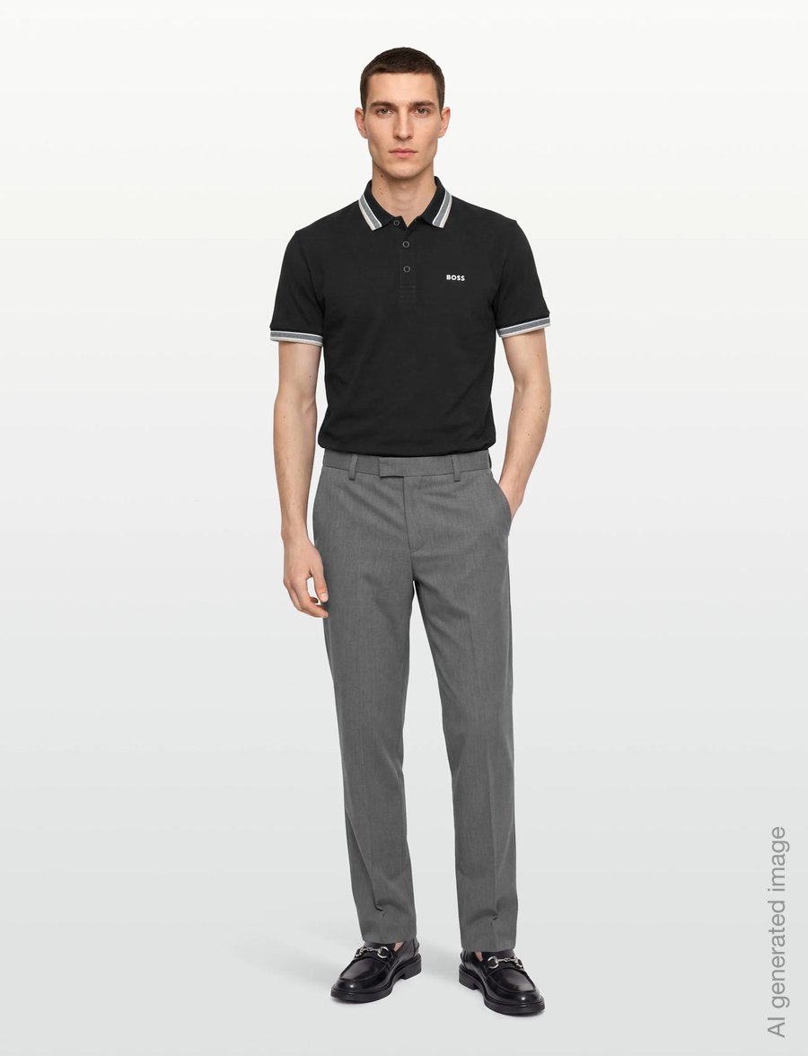 BOSS - Paddy - oberteile & t-shirts - charcoal - 0