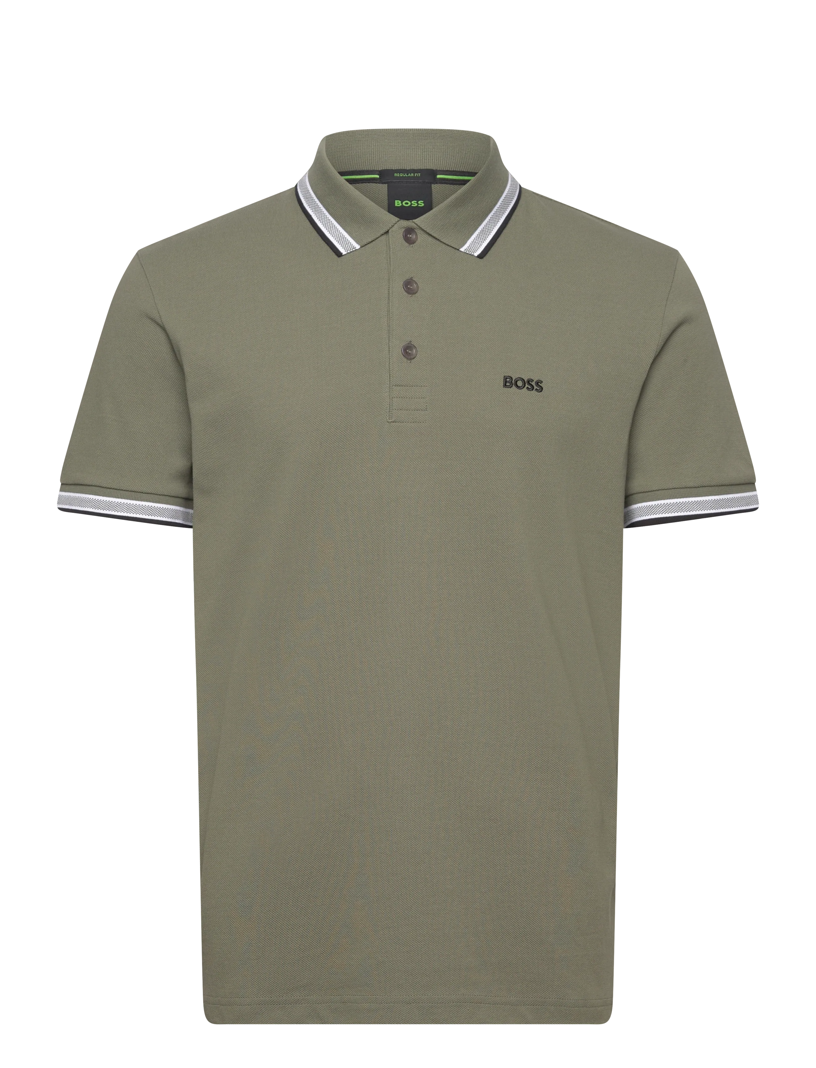 BOSS Paddy - Pikéer - DARK BEIGE / green