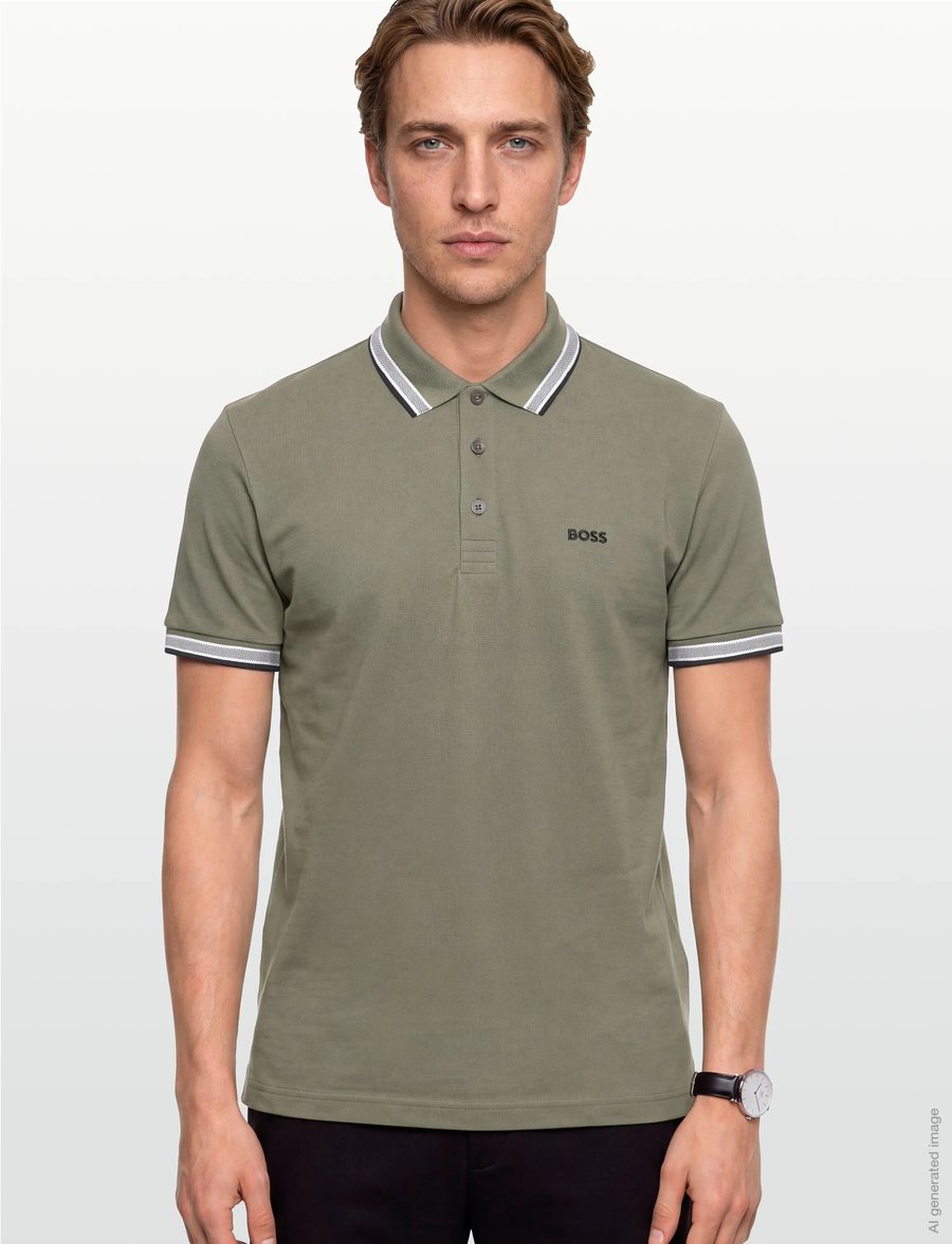 BOSS - Paddy - oberteile & t-shirts - dark beige - 3
