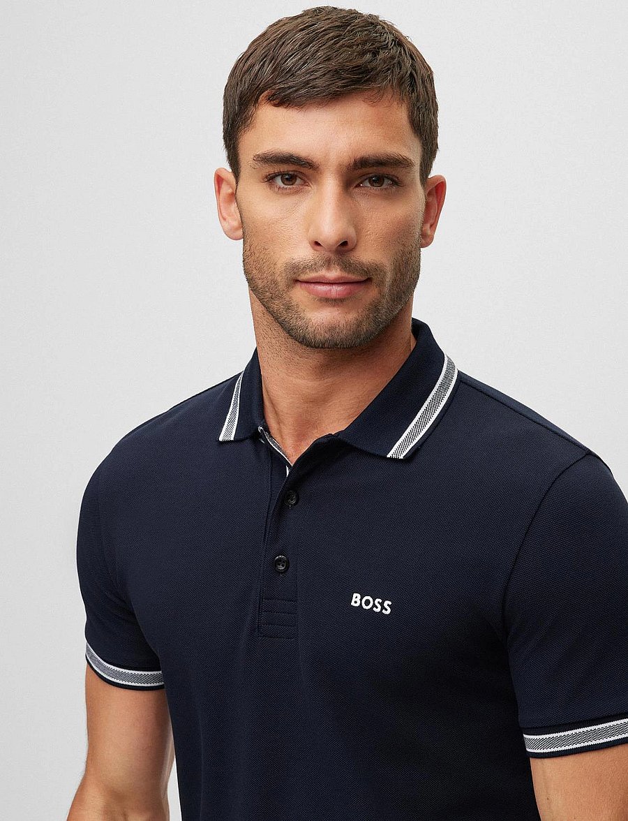 BOSS - Paddy - oberteile & t-shirts - dark blue - 3