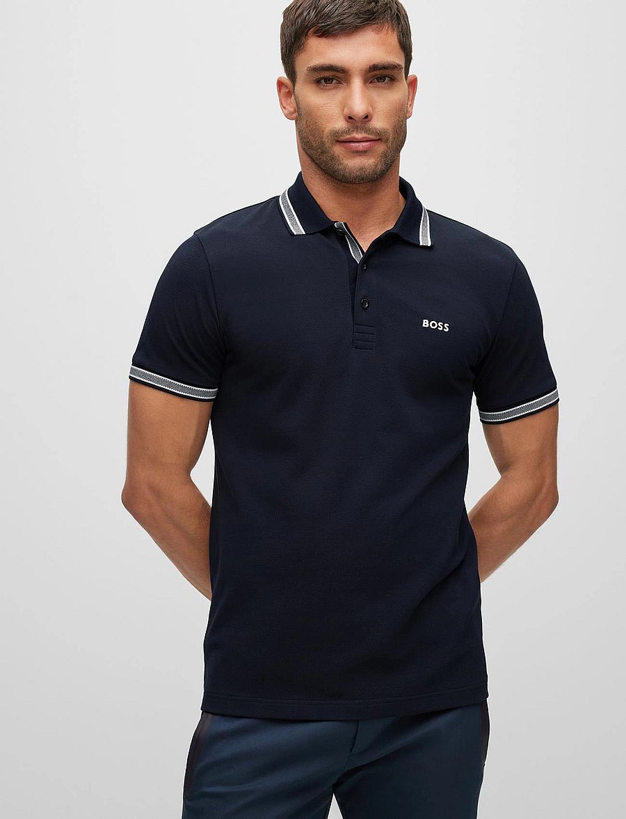 BOSS - Paddy - oberteile & t-shirts - dark blue - 4