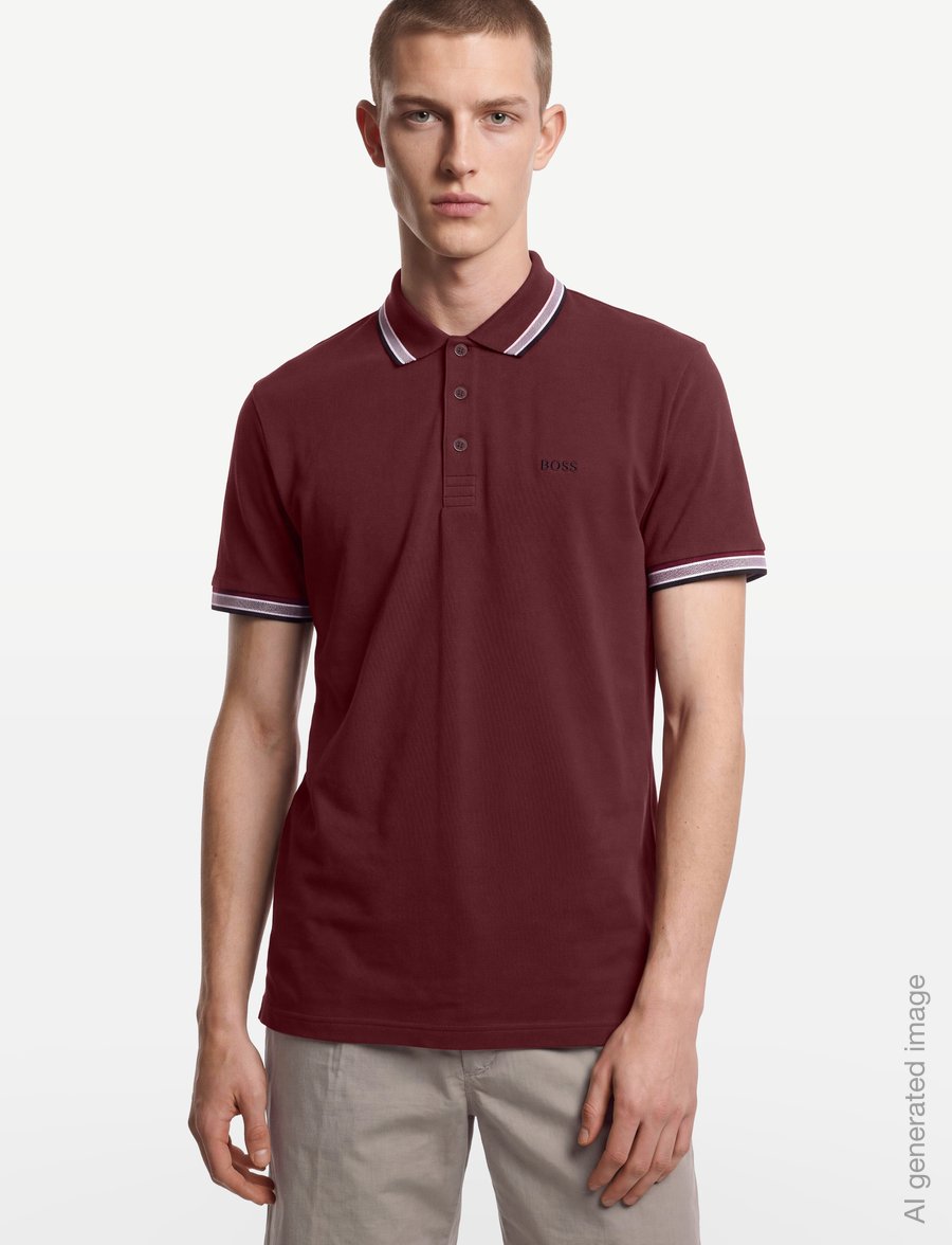 BOSS - Paddy - alussärgid ja t-särgid - dark pink - 3