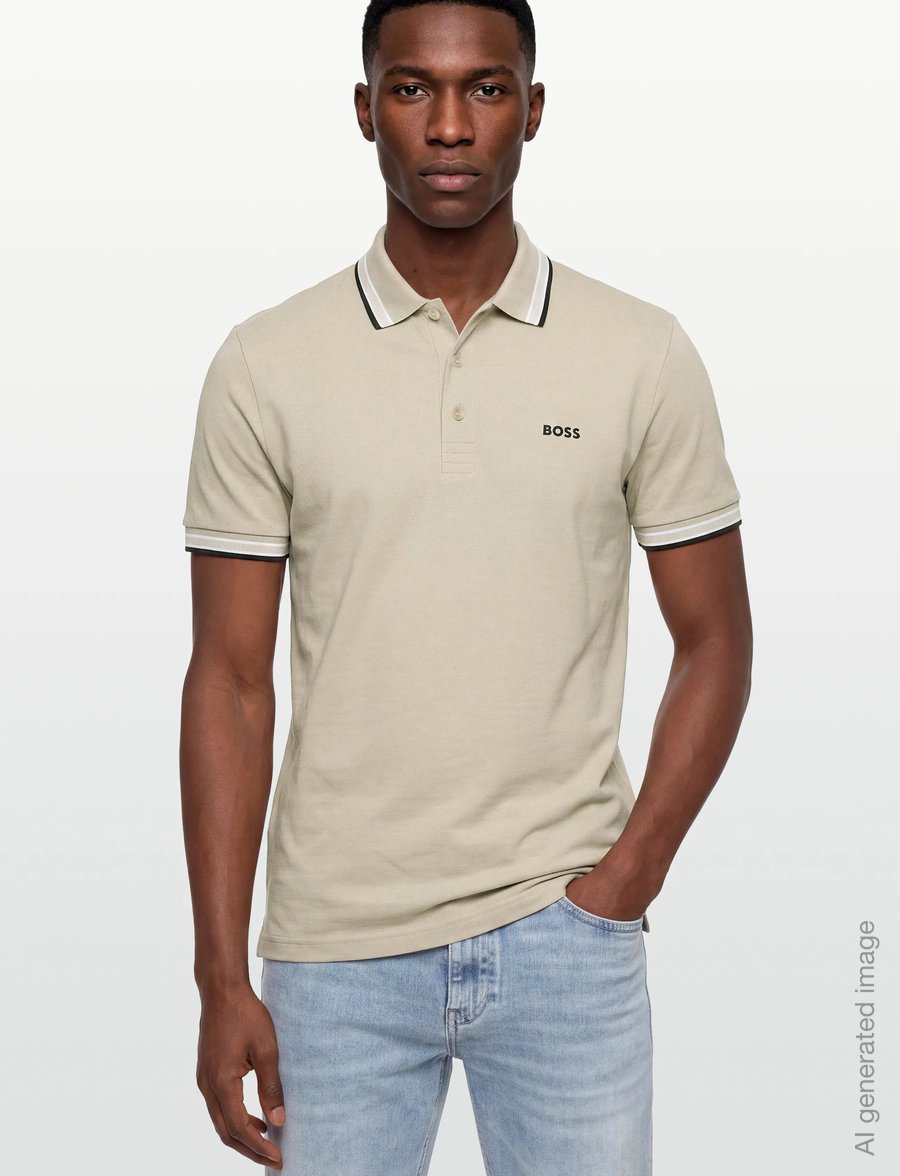 BOSS - Paddy - oberteile & t-shirts - light beige - 3