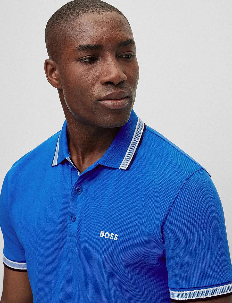 BOSS - Paddy - oberteile & t-shirts - medium blue - 3