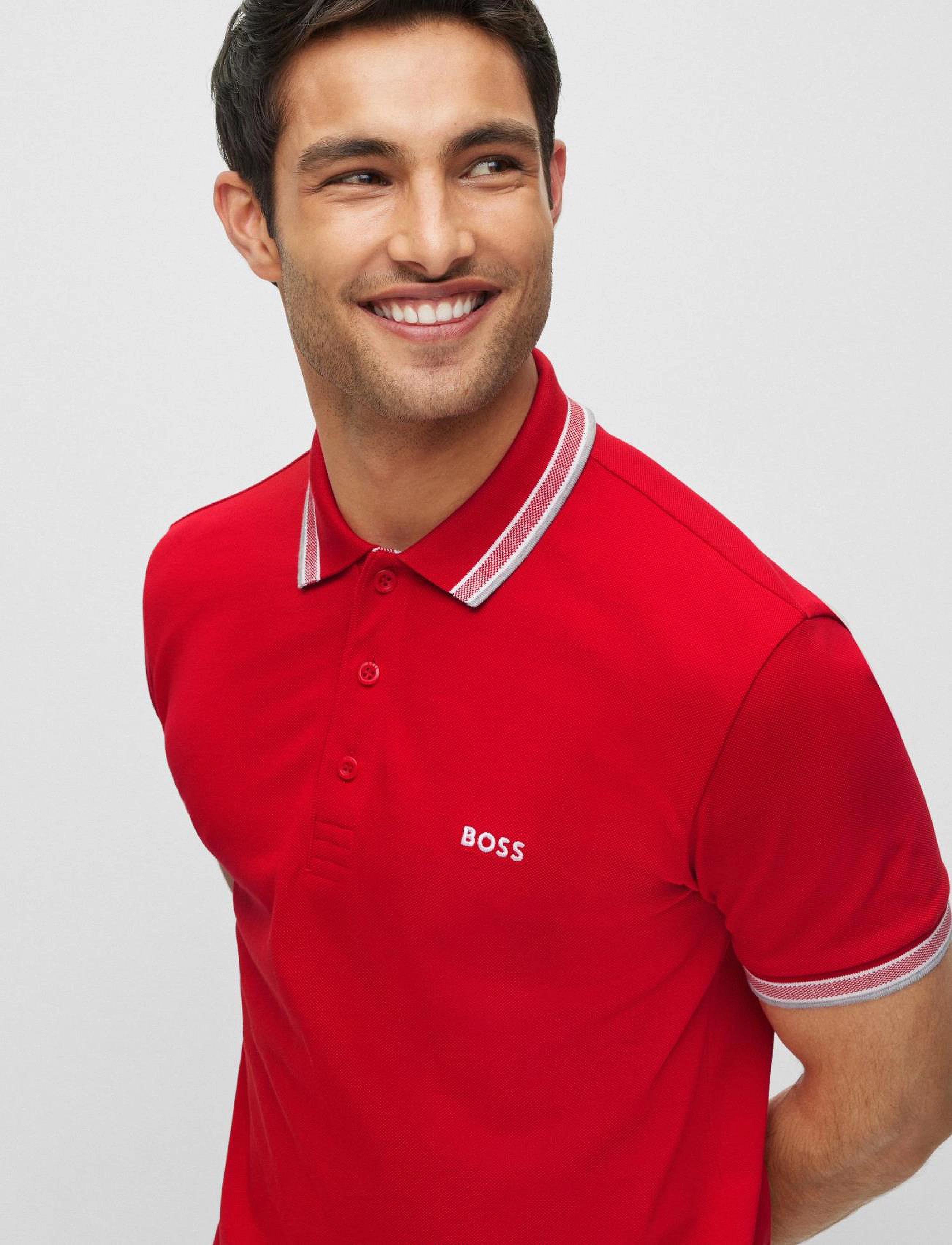 BOSS - Paddy - toppar og stuttermabolir - medium red - 3