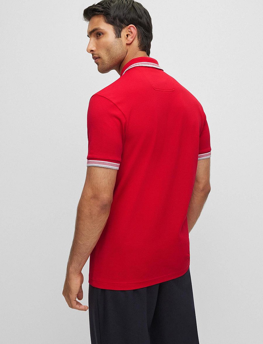 BOSS - Paddy - oberteile & t-shirts - medium red - 5