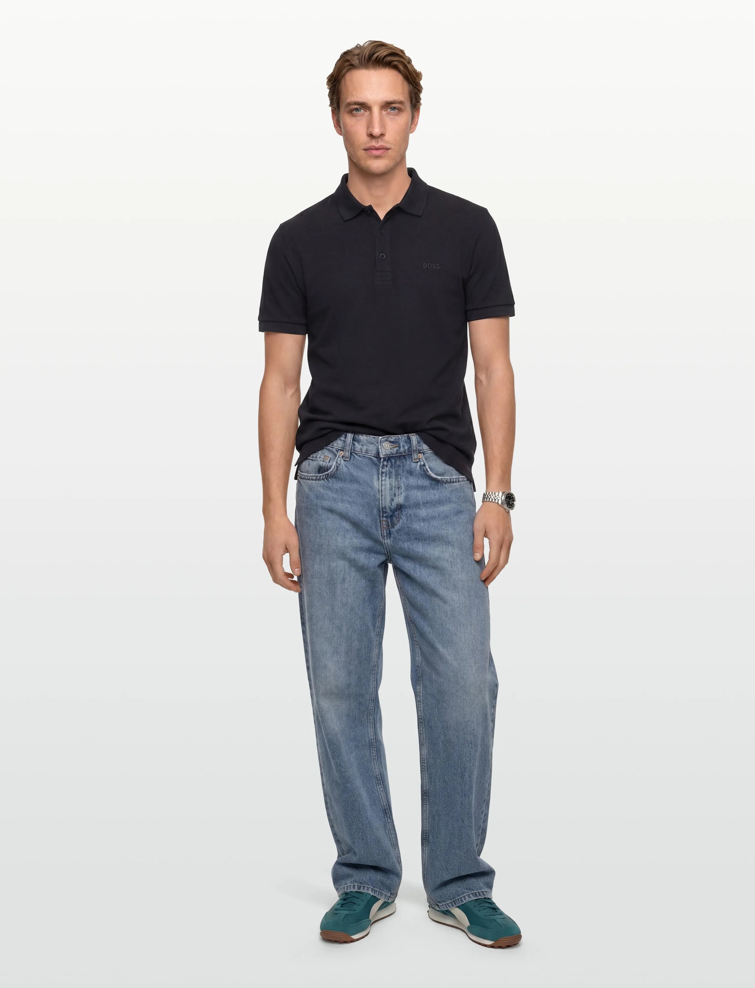 BOSS Paddy, XS, Polos, Marineblau - Short-sleeved, Männerswear