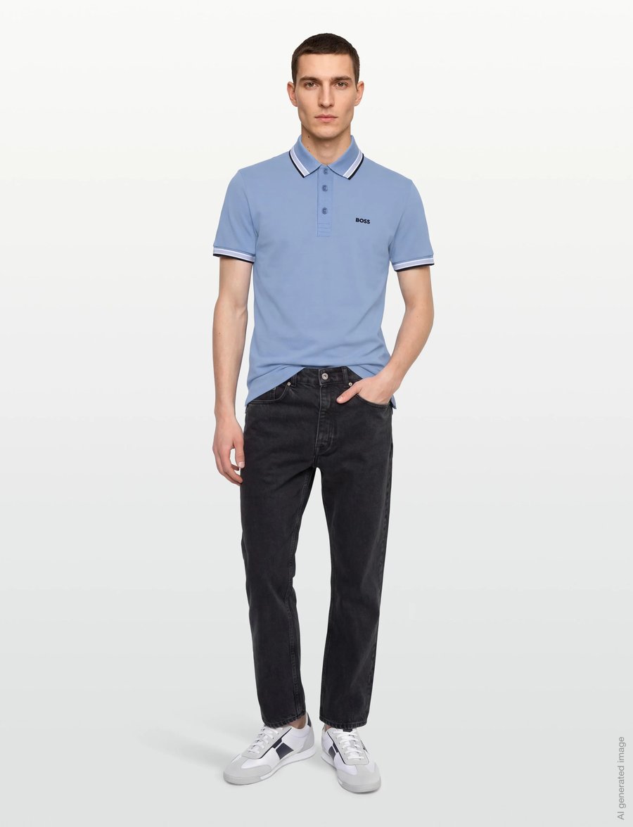 BOSS - Paddy - oberteile & t-shirts - open blue - 0