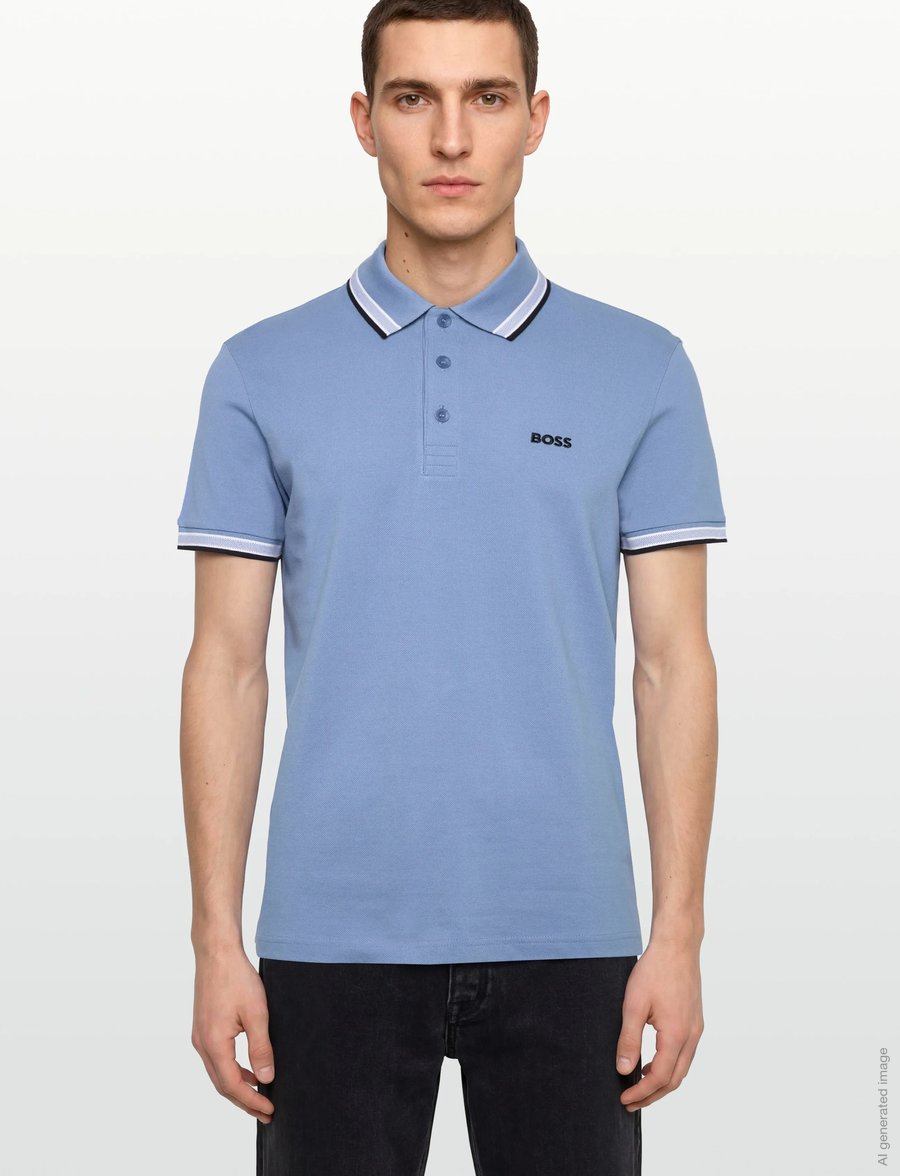 BOSS - Paddy - oberteile & t-shirts - open blue - 3