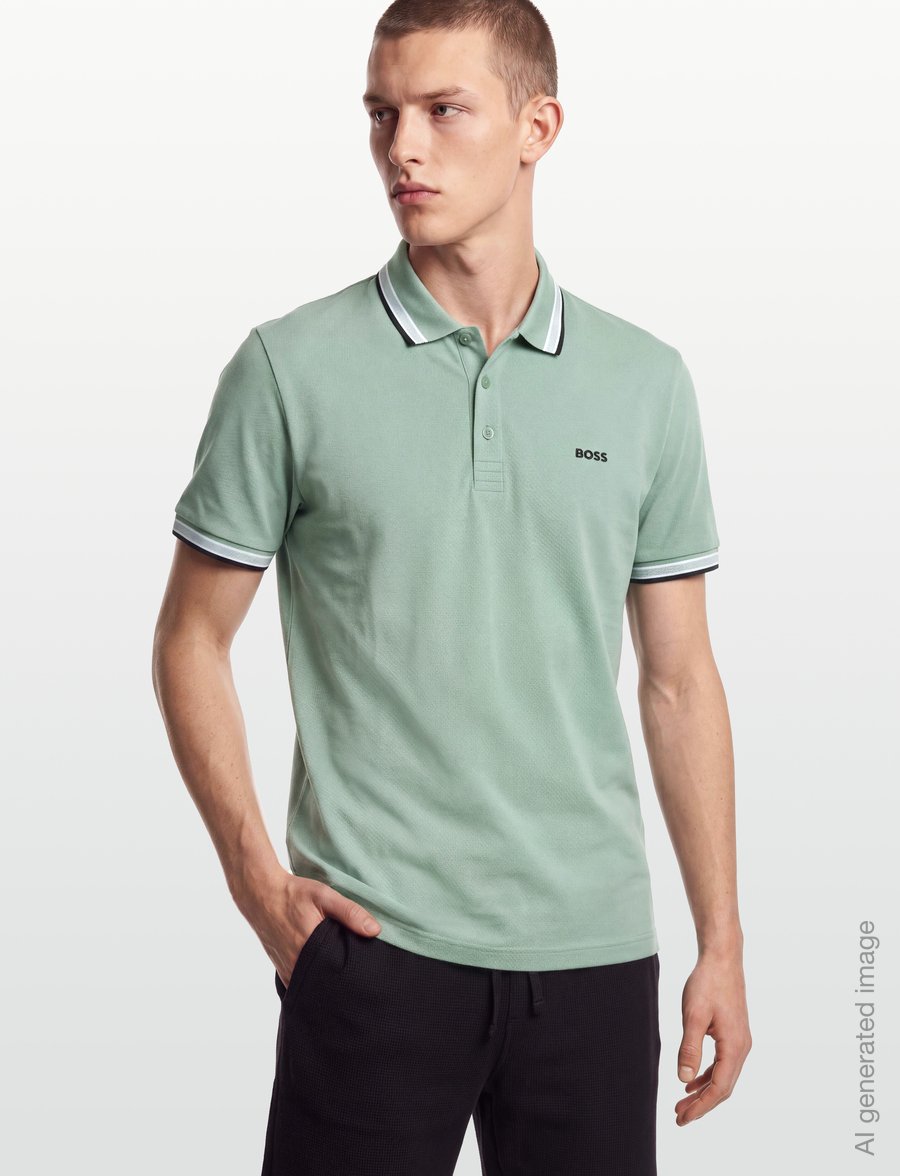 BOSS - Paddy - oberteile & t-shirts - open green - 3