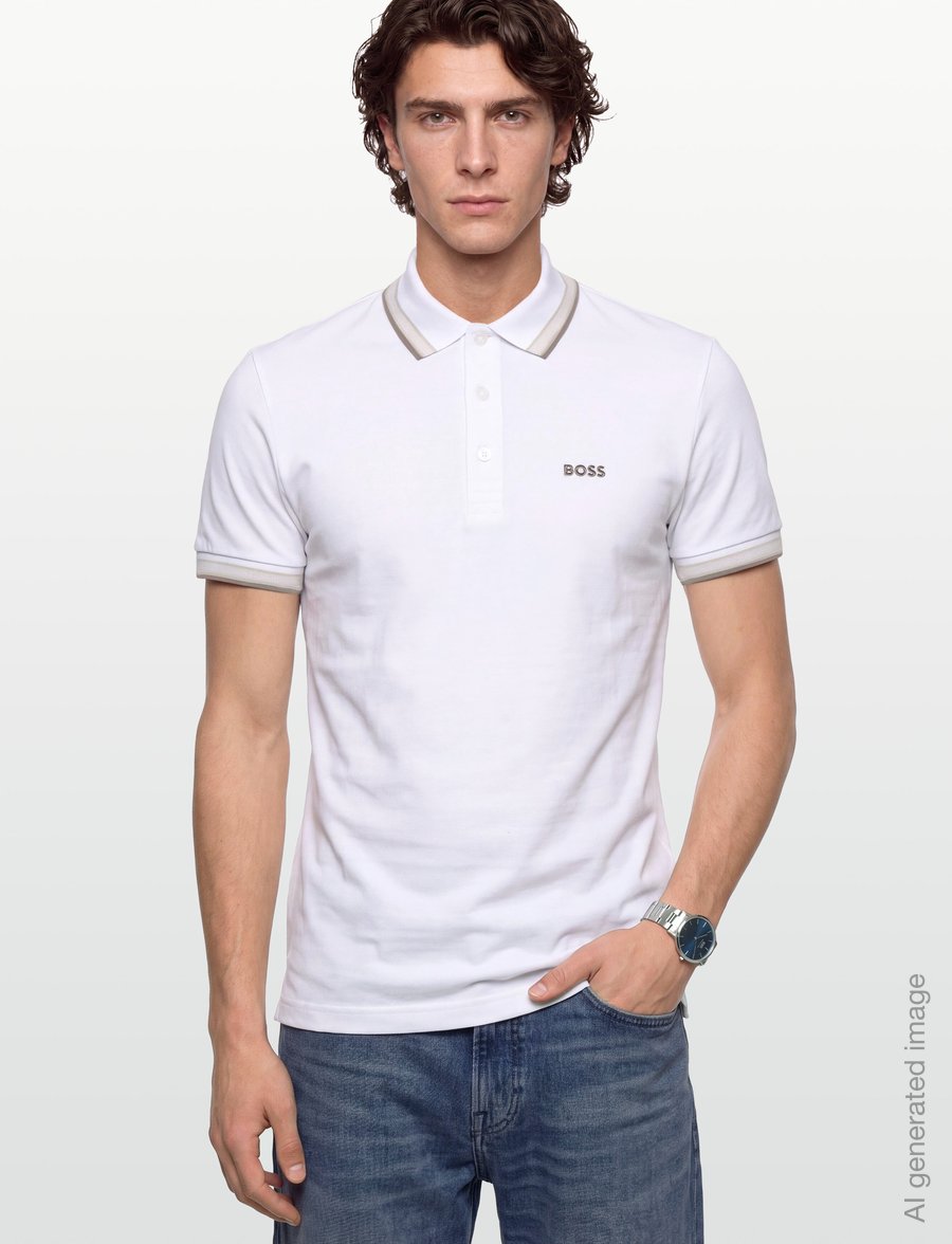 BOSS - Paddy - oberteile & t-shirts - open white - 3
