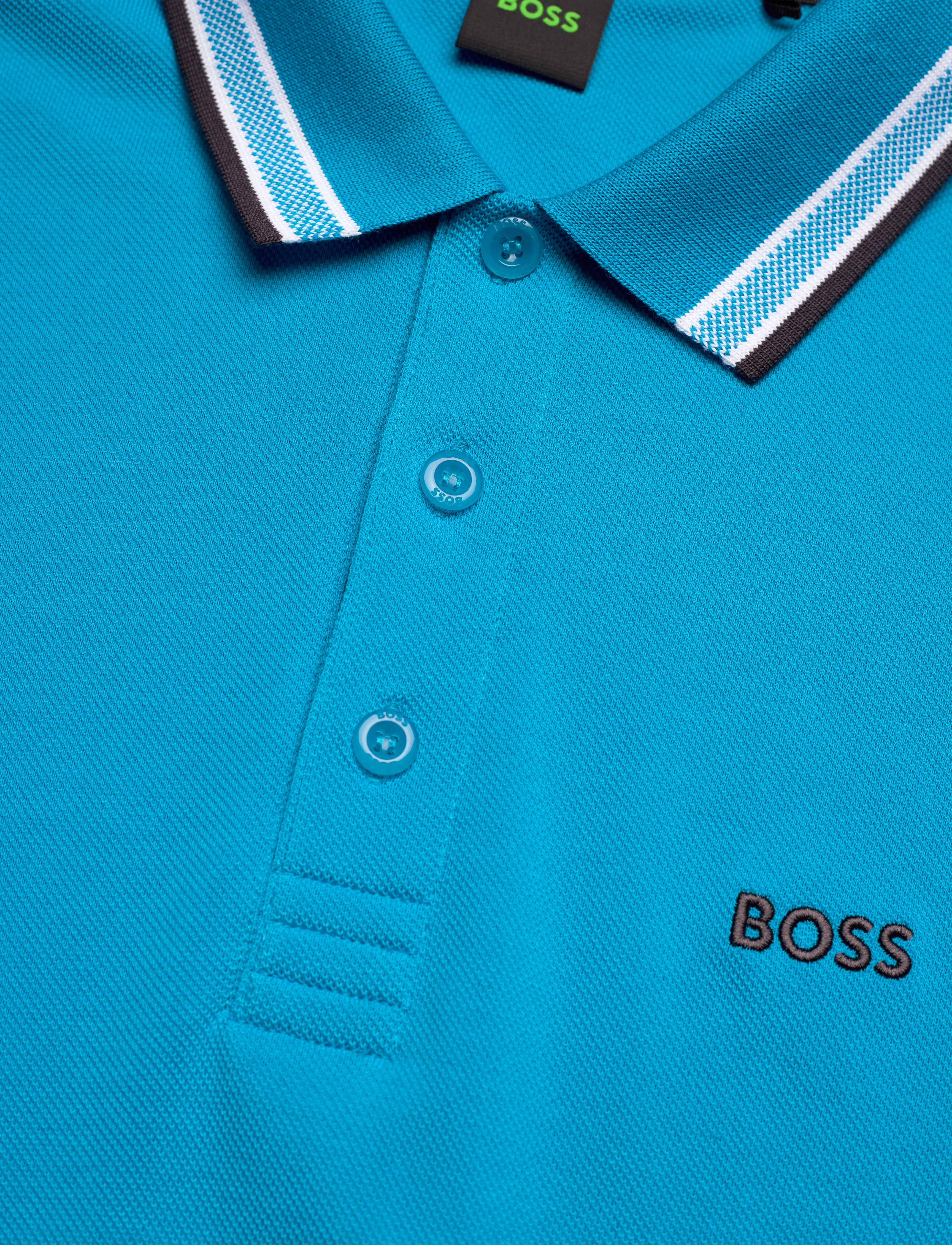 BOSS - Paddy - kortärmade pikéer - turquoise/aqua - 2