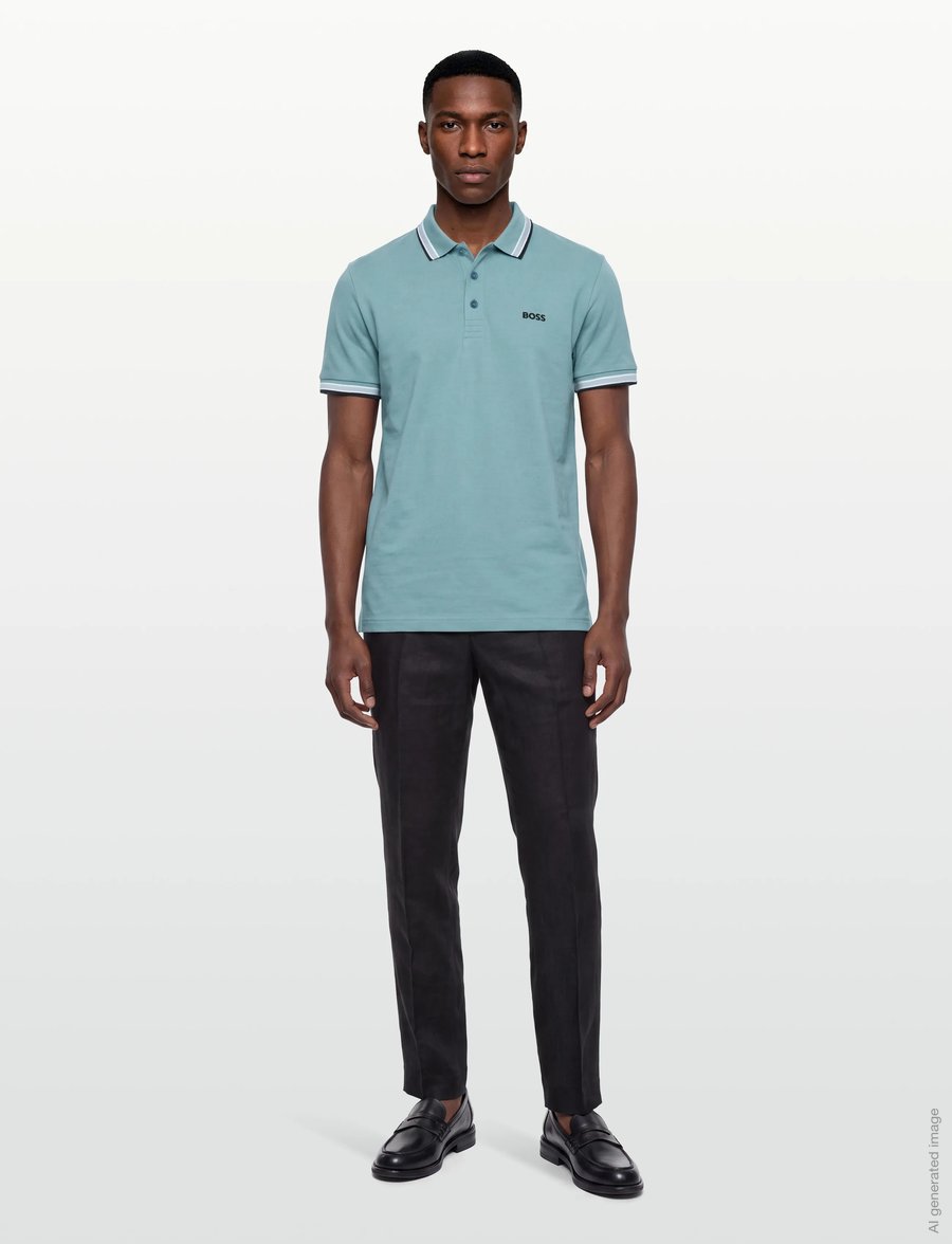 BOSS - Paddy - oberteile & t-shirts - turquoise/aqua - 0