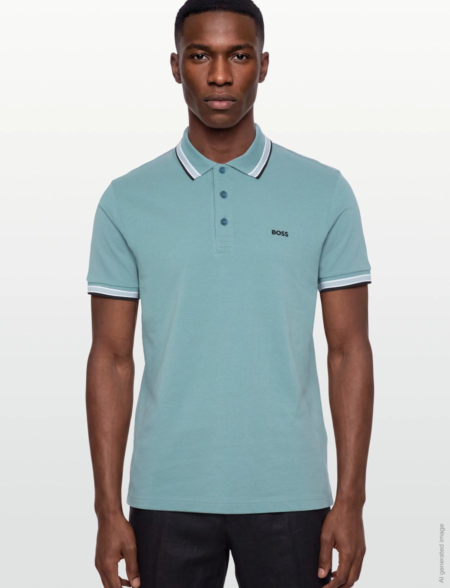 BOSS - Paddy - oberteile & t-shirts - turquoise/aqua - 3