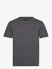 BOSS - Tee Curved - short-sleeved t-shirts - dark grey - 0