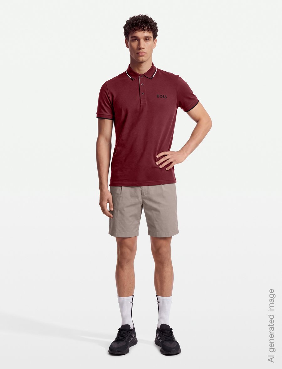 BOSS - Paddy Pro - oberteile & t-shirts - dark pink - 0
