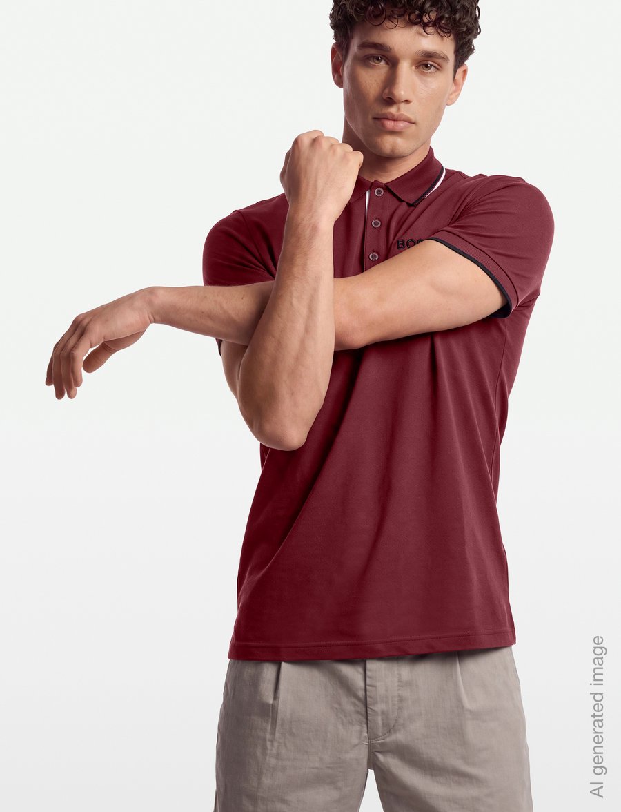BOSS - Paddy Pro - oberteile & t-shirts - dark pink - 3