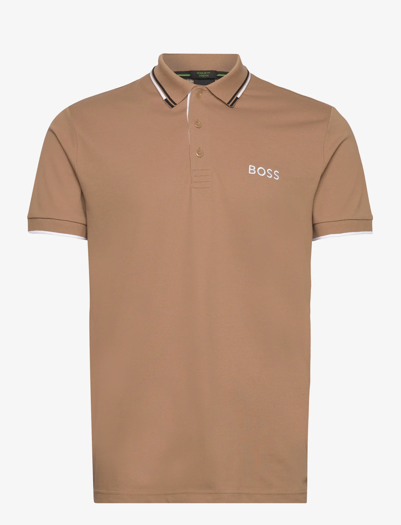 BOSS - Paddy Pro - short-sleeved polos - medium beige - 0