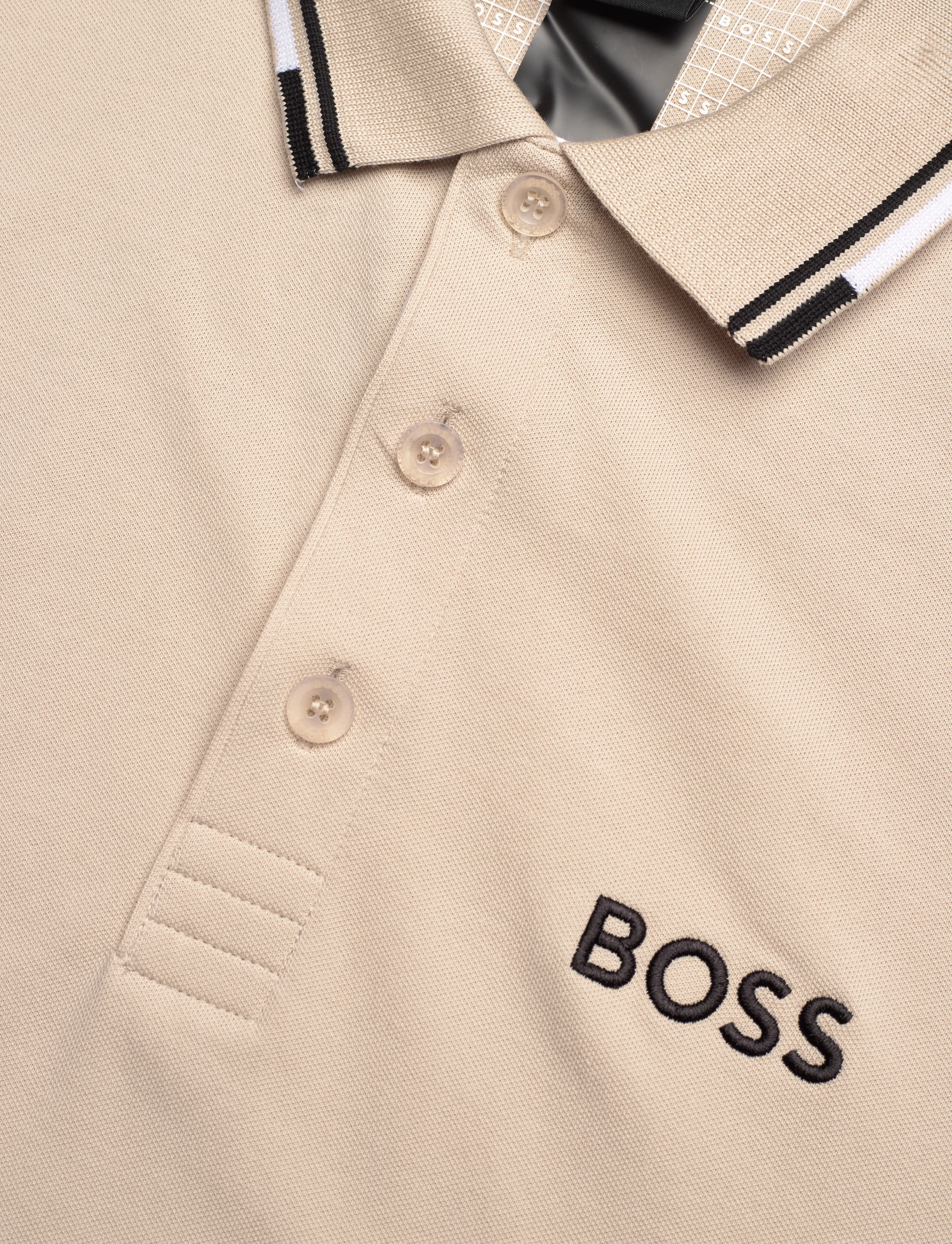 BOSS - Paddy Pro - kortärmade pikéer - open beige - 2