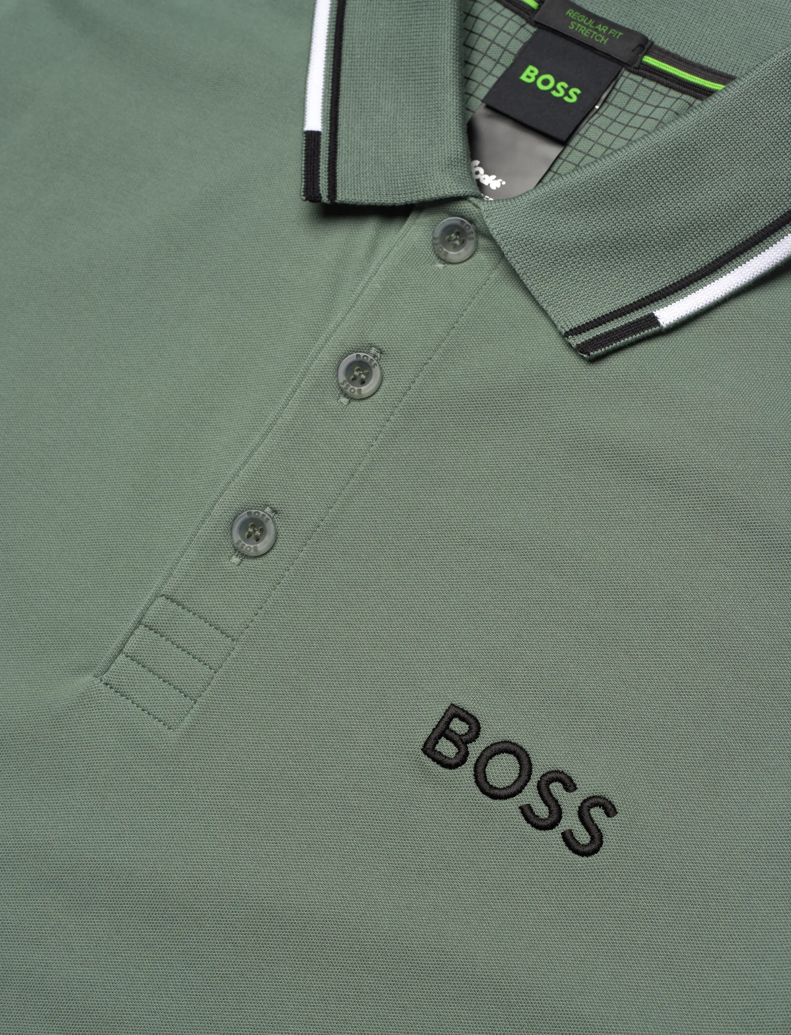 BOSS - Paddy Pro - kortærmede poloer - open green - 2