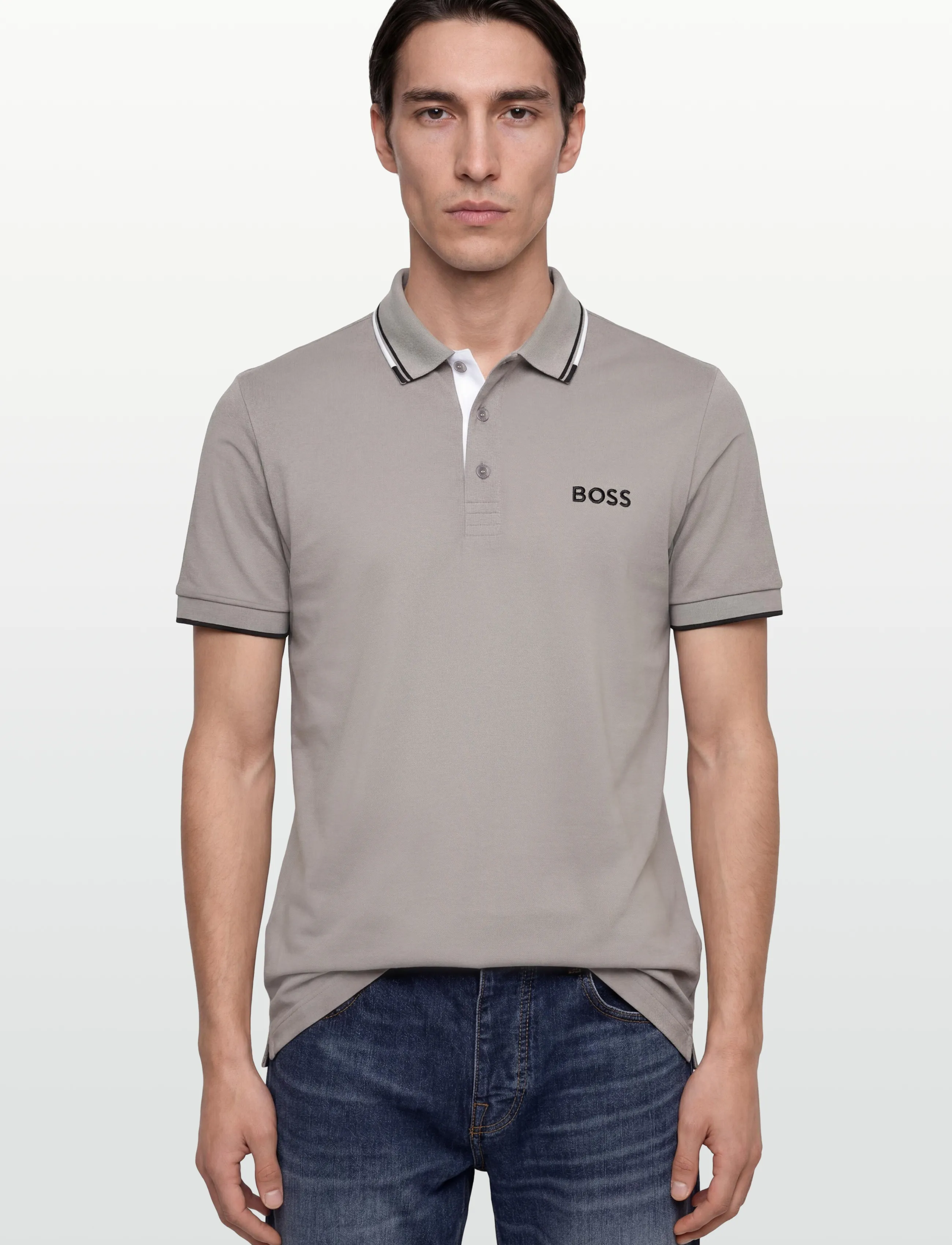 BOSS - Paddy Pro - polos - silver - 3