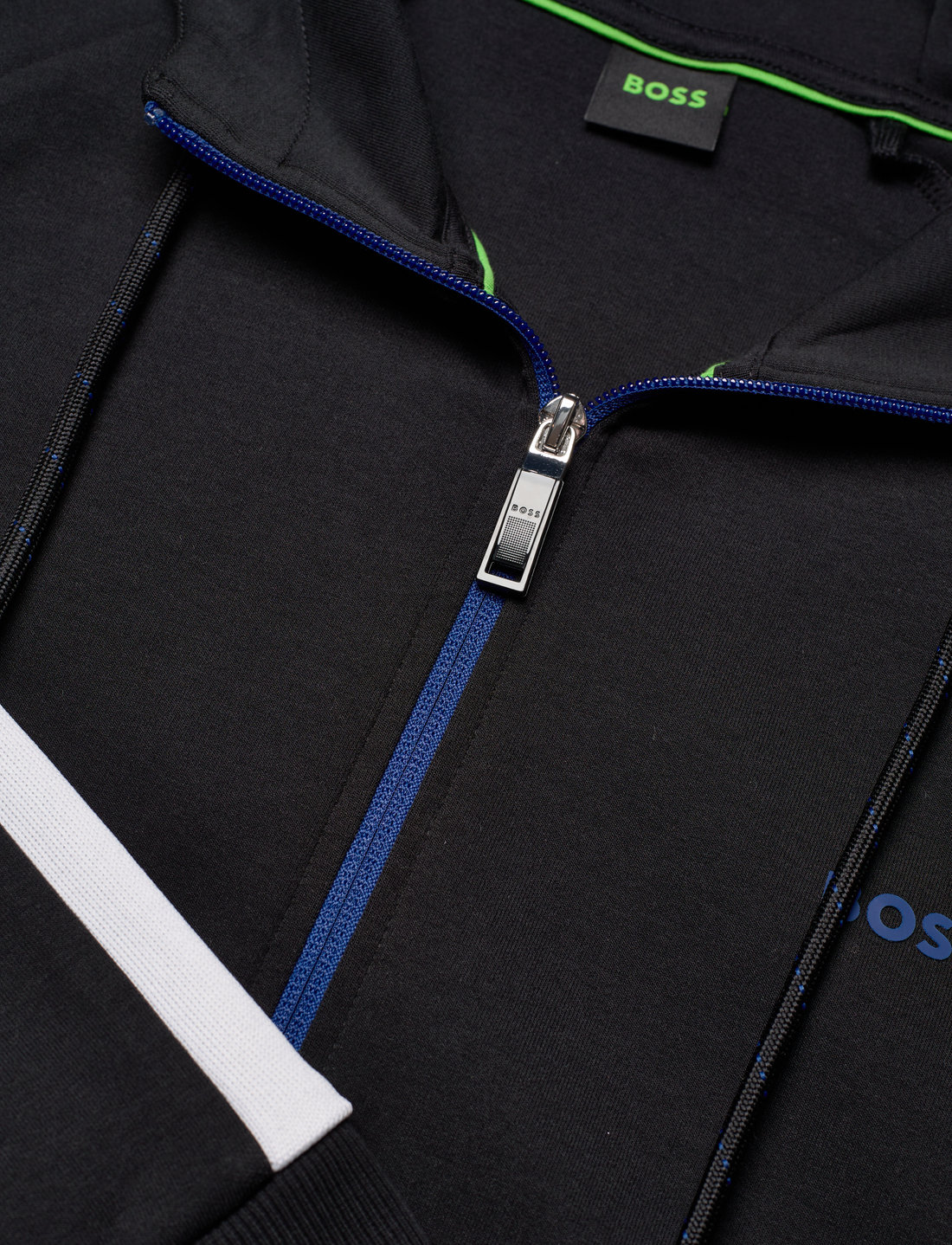 Hugo boss tracksuit black and green on sale