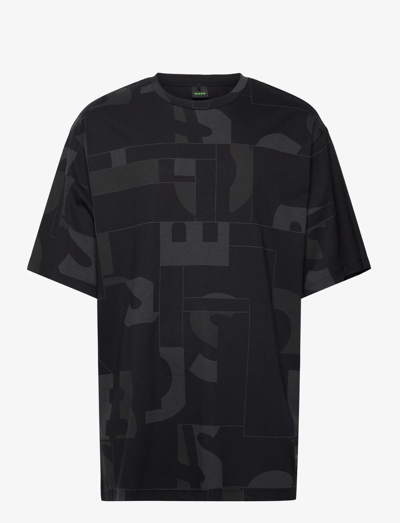BOSS - Timono Lotus - short-sleeved t-shirts - black - 0
