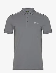 BOSS - Paule Mirror - polo marškinėliai trumpomis rankovėmis - medium grey - 0