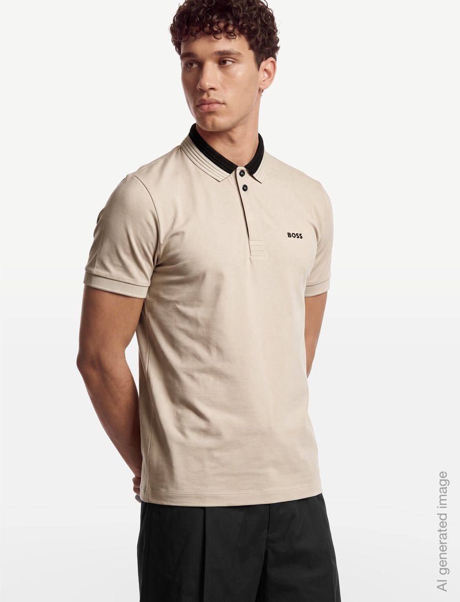 BOSS - Paddy 1 - oberteile & t-shirts - light beige - 3