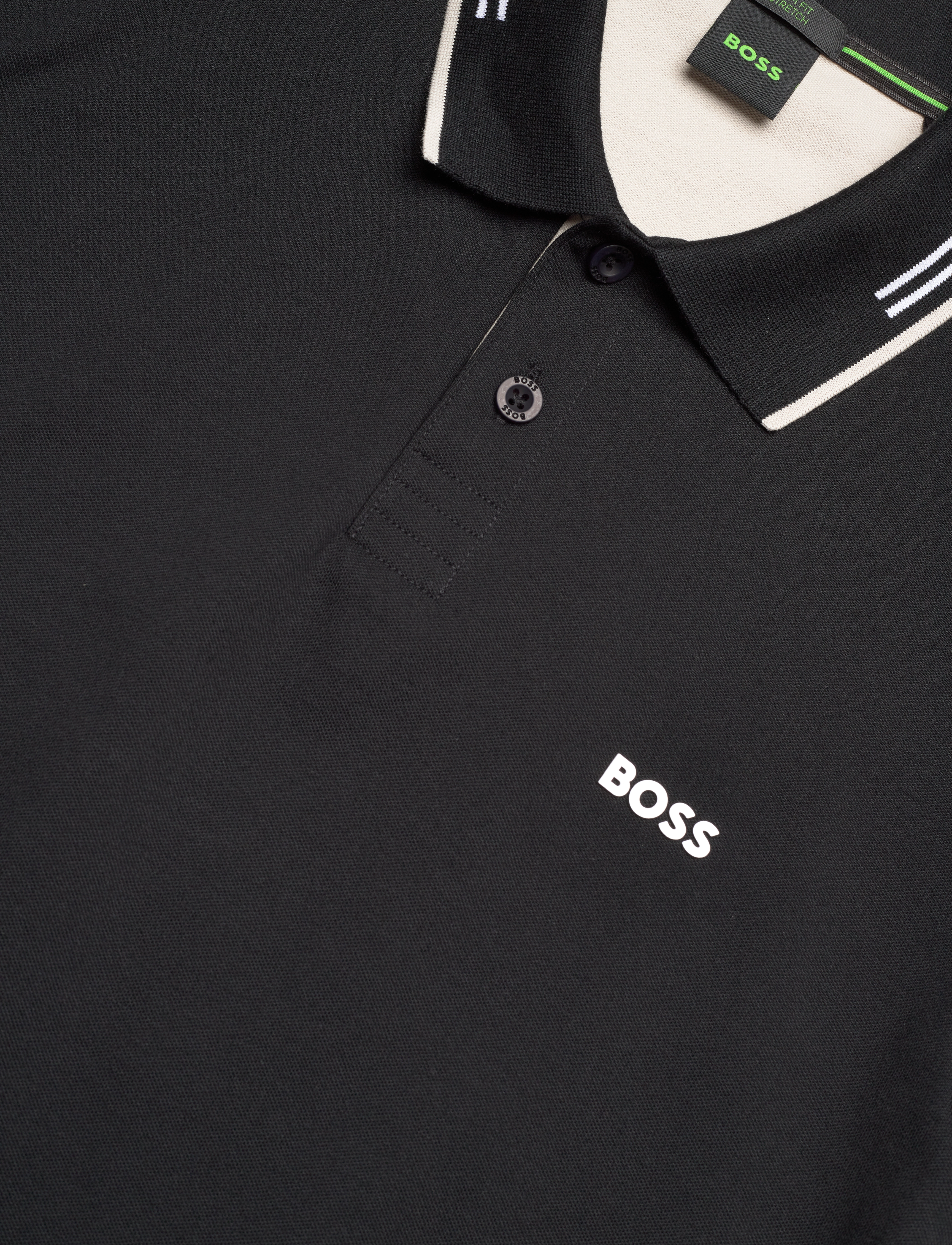 BOSS - Paul - kortærmede poloer - black - 2