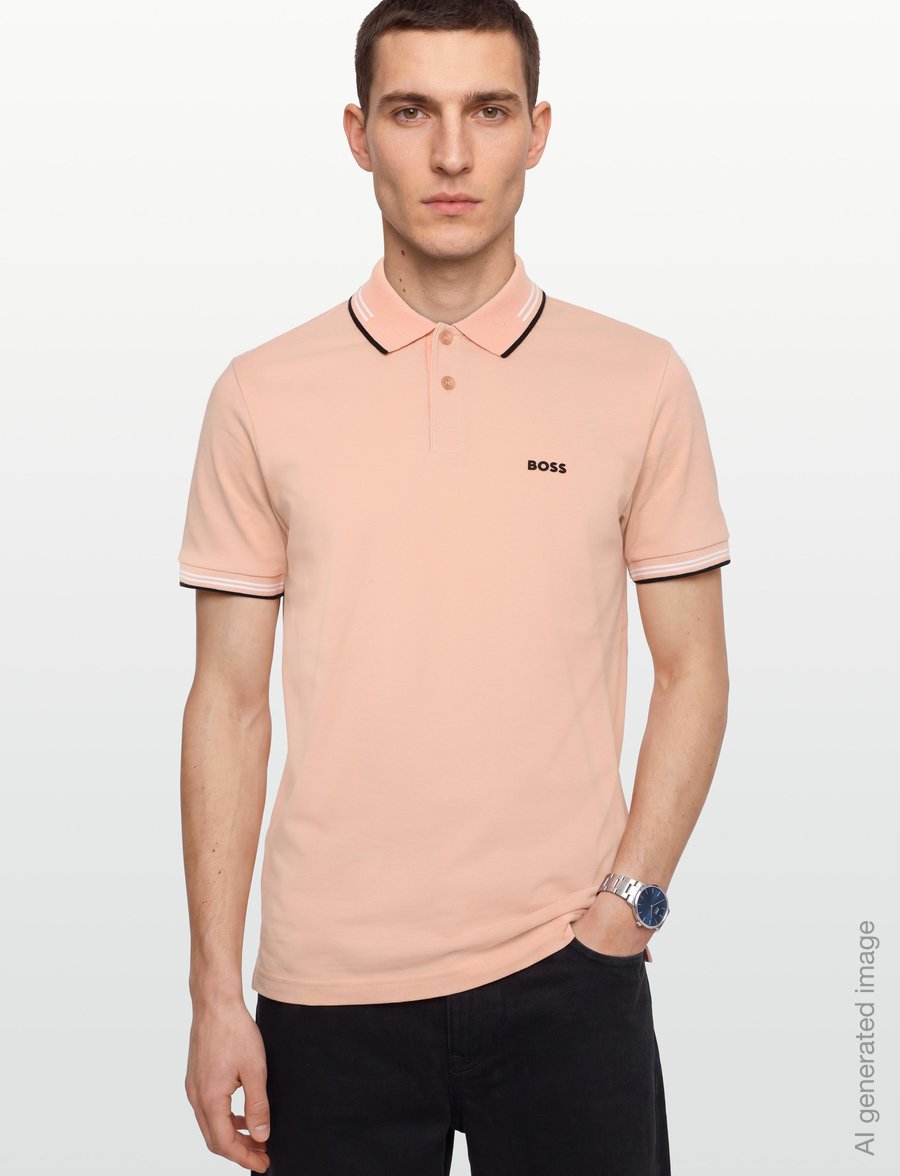 BOSS - Paul - oberteile & t-shirts - light/pastel orange - 3
