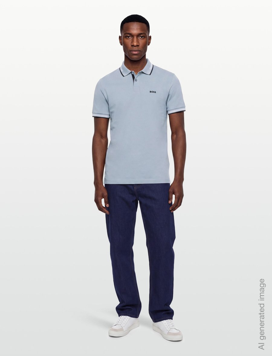 BOSS - Paul - oberteile & t-shirts - medium grey - 0
