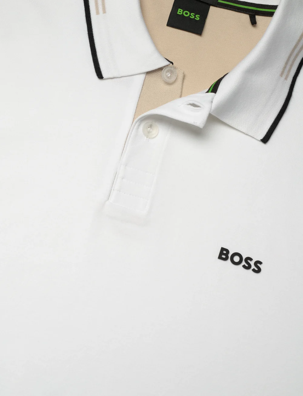 BOSS - Paul - polo skyrtur - natural - 2
