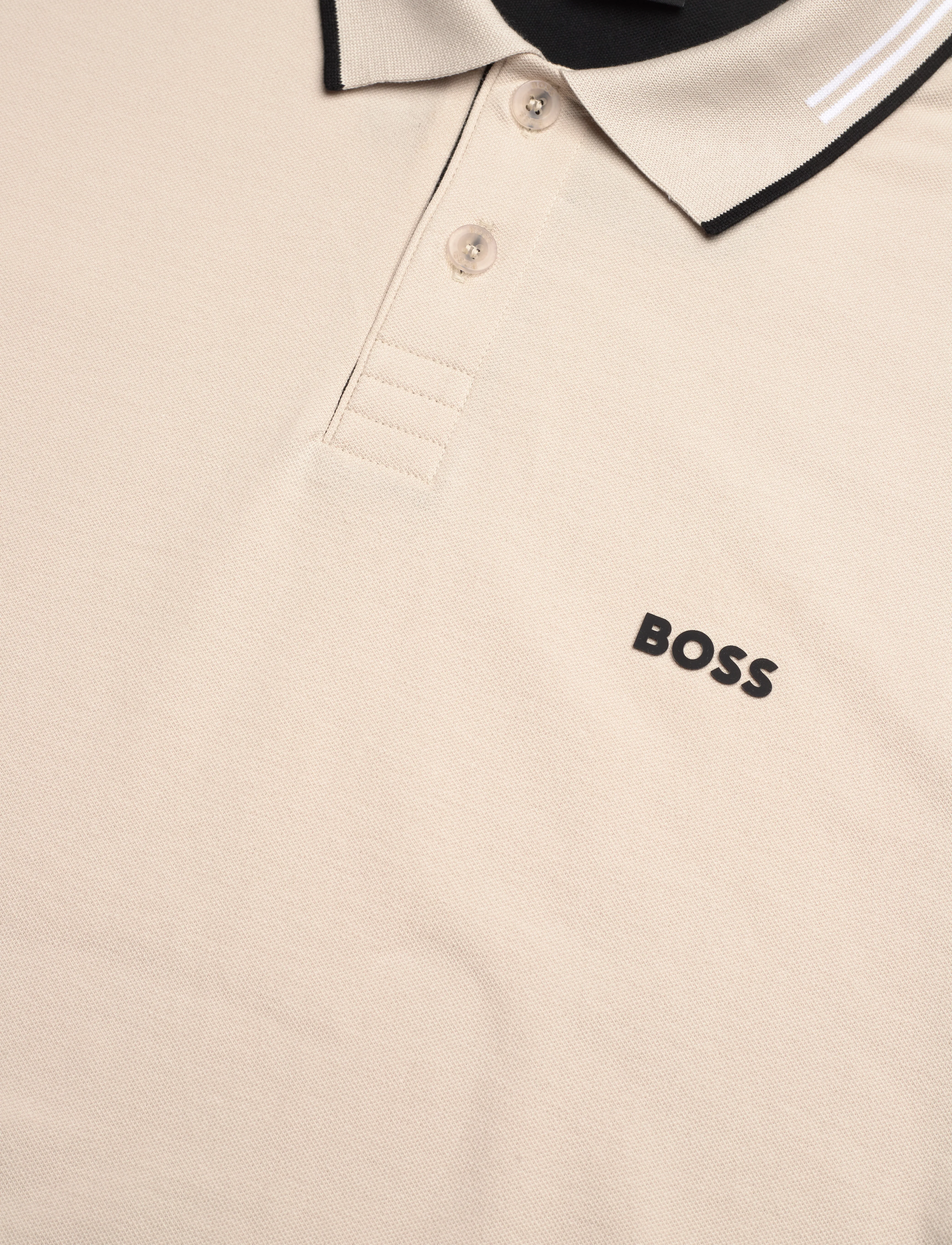 BOSS - Paul - kortærmede poloer - open beige - 2