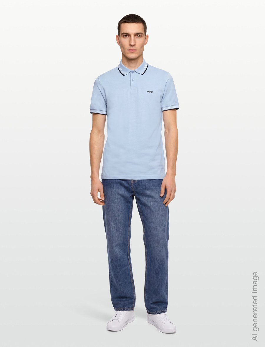 BOSS - Paul - oberteile & t-shirts - open blue - 0