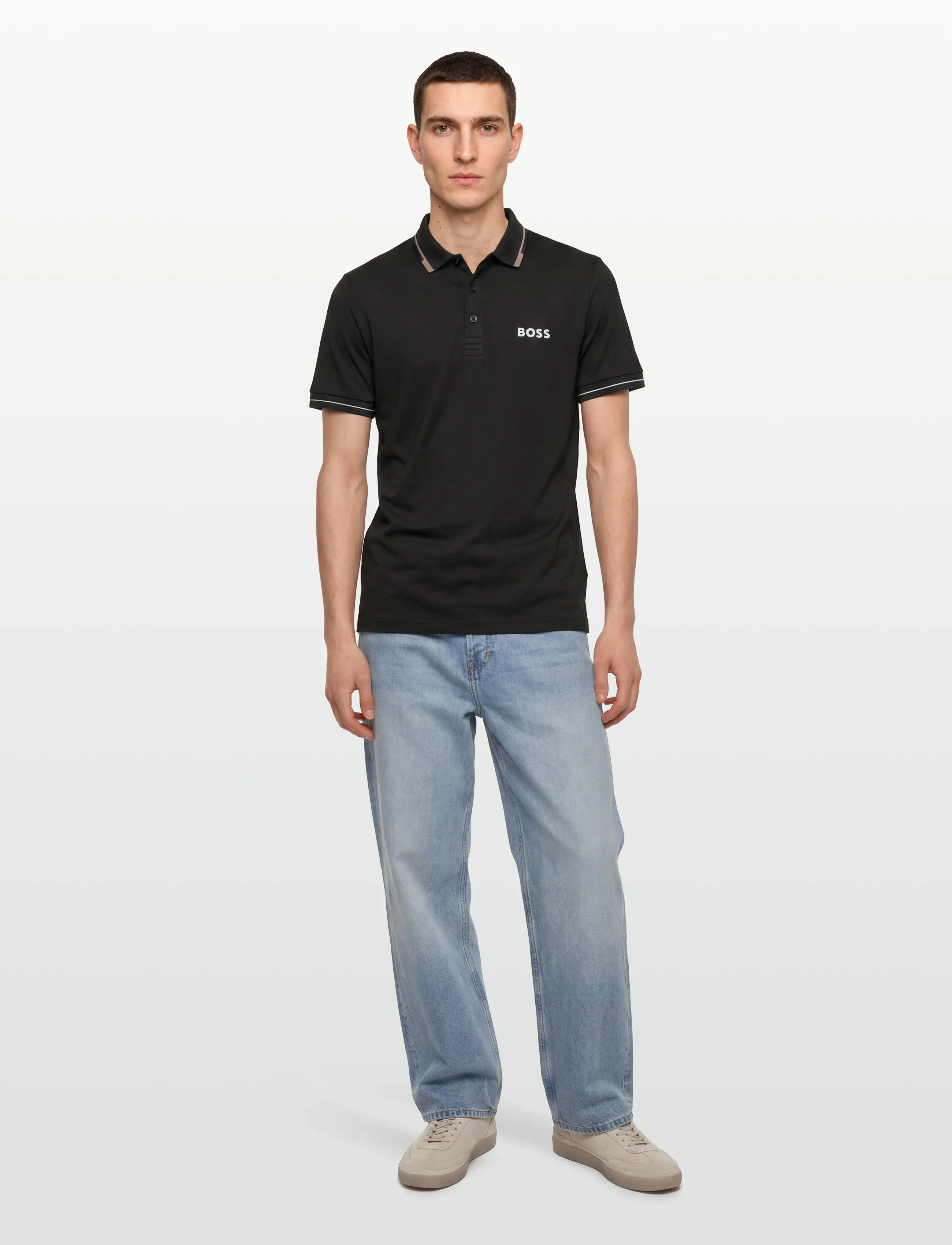 BOSS Paul Pro, 3XL, Black, Poloer > Kortærmede, Herre