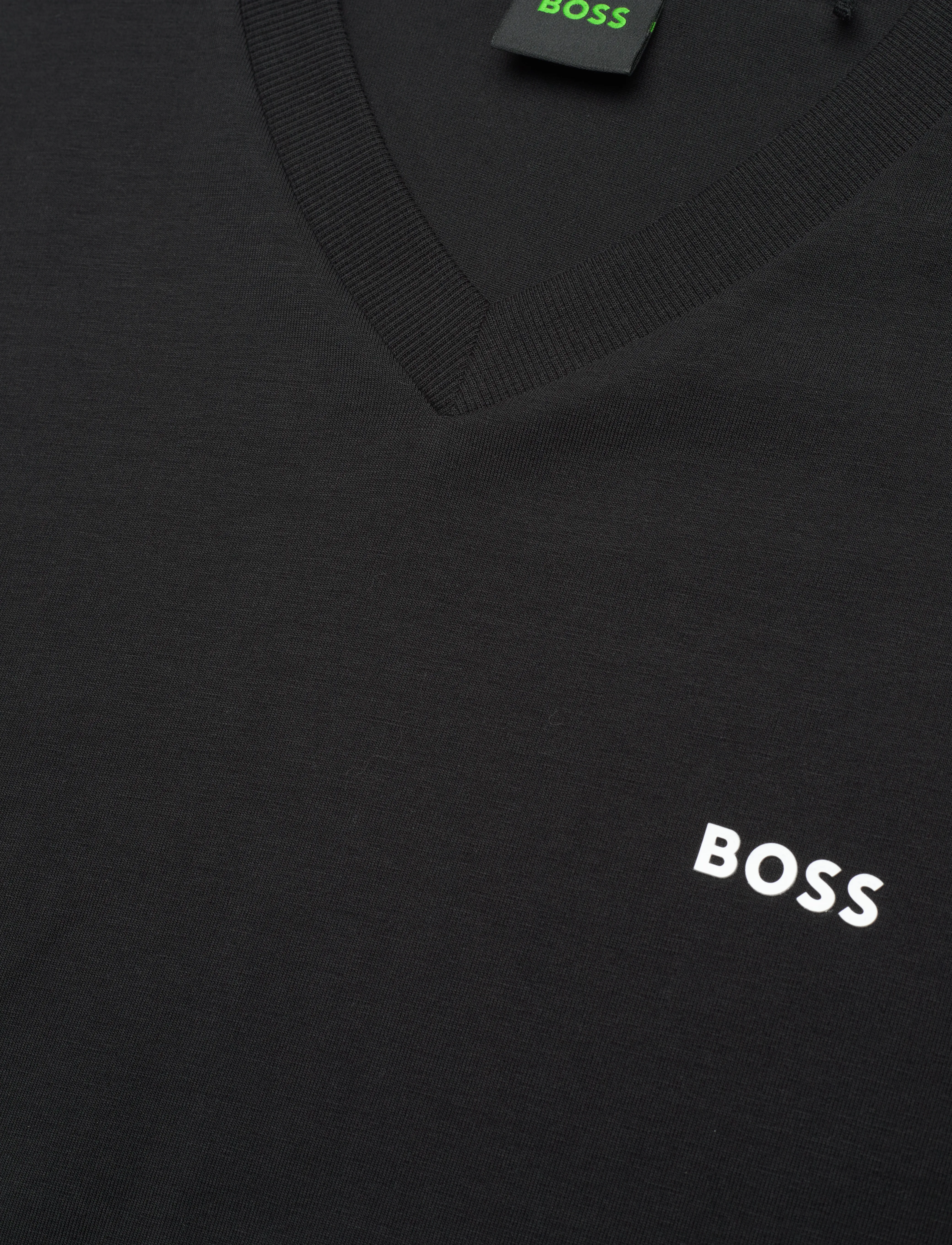 BOSS - Tee V - t-shirts - black - 2