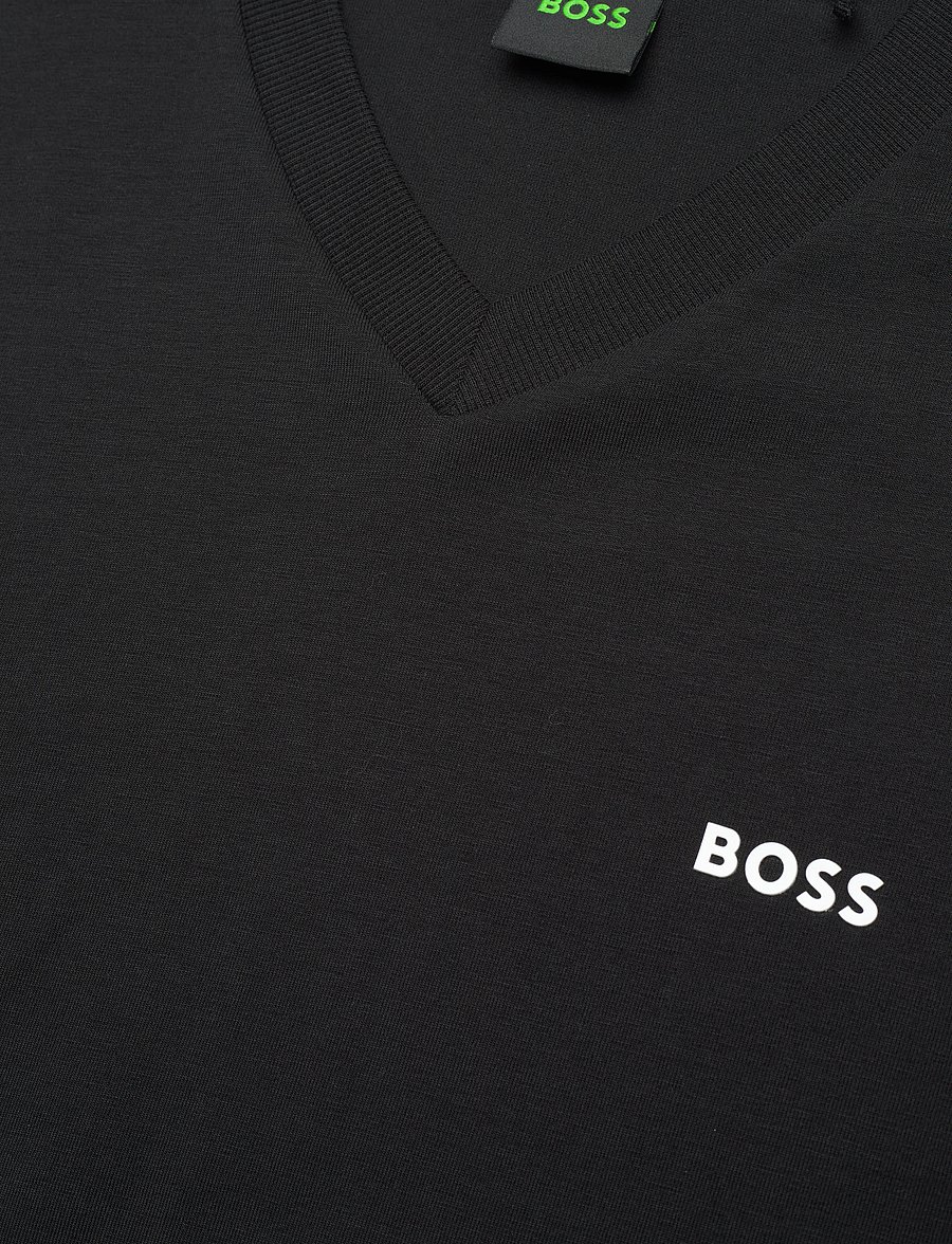 BOSS - Tee V - oberteile & t-shirts - black - 2